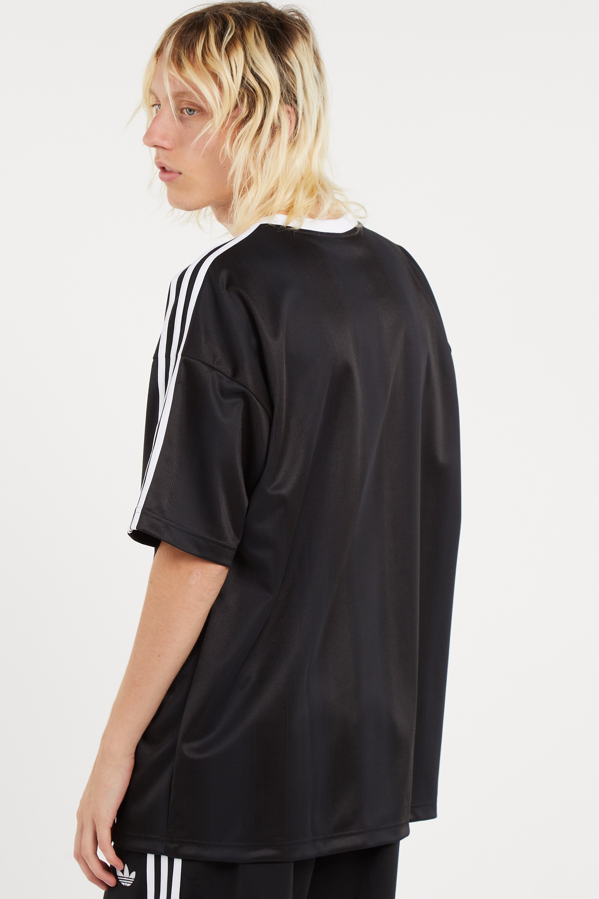 Regular-fit round-neck cotton T-shirt | Black ADIDAS Men
