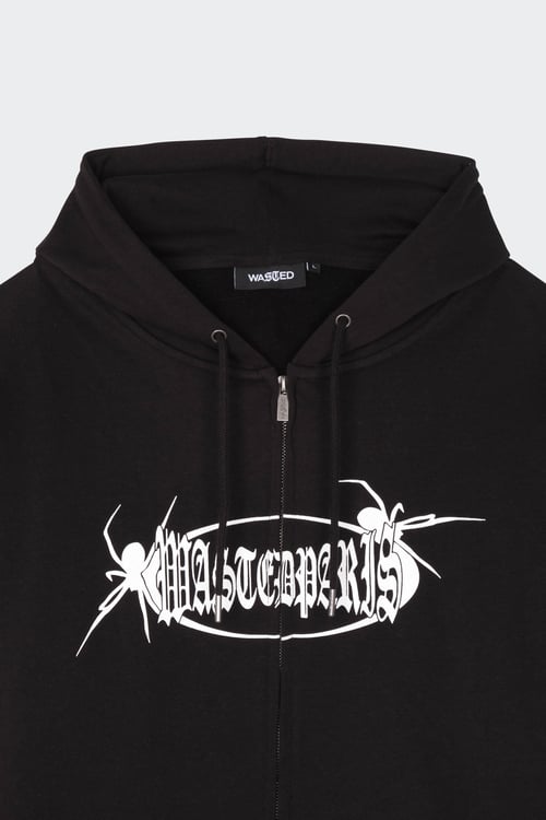 WASTED Hoodie zippé Noir
