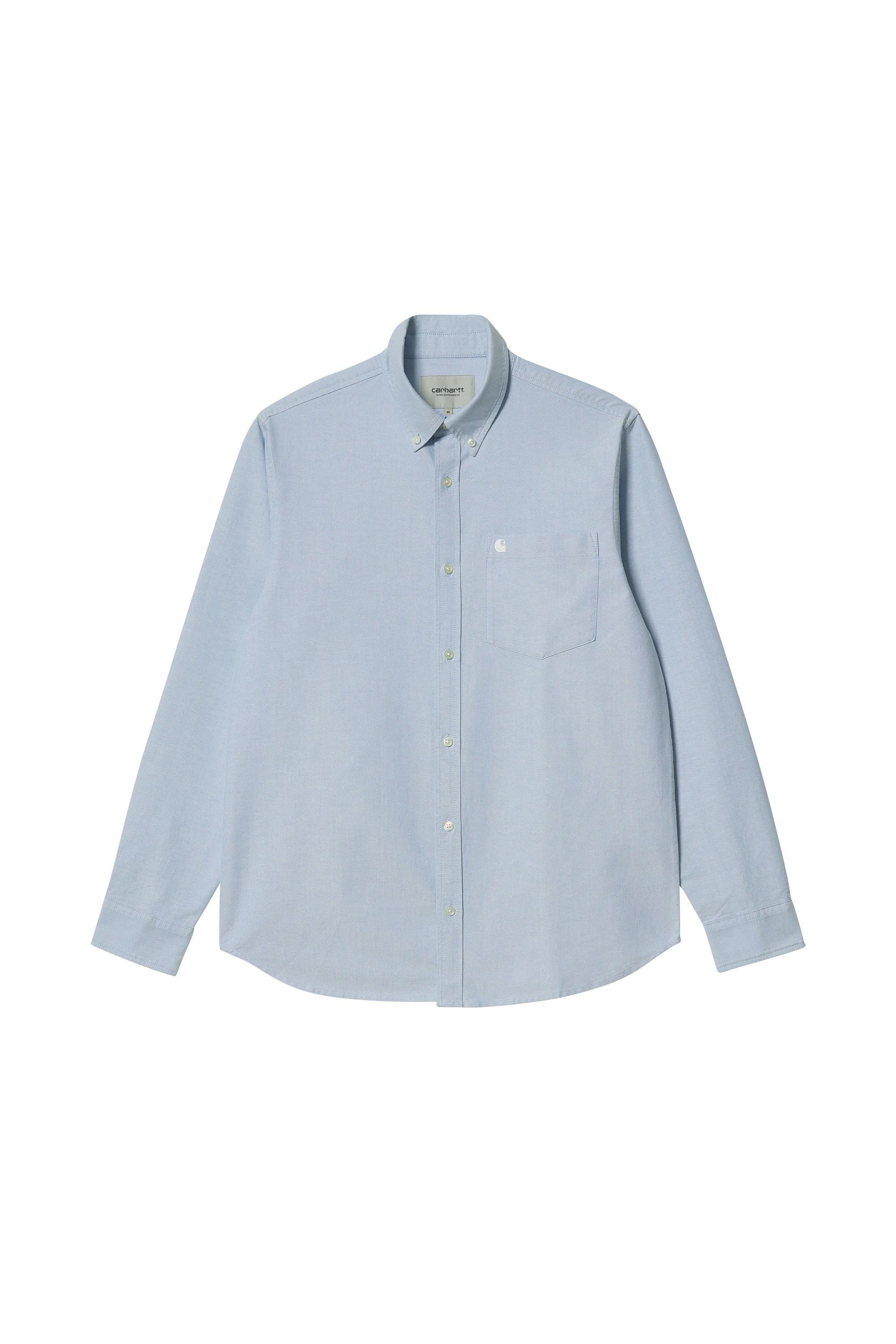 Chemise L/S C-Logo Bleach - white
