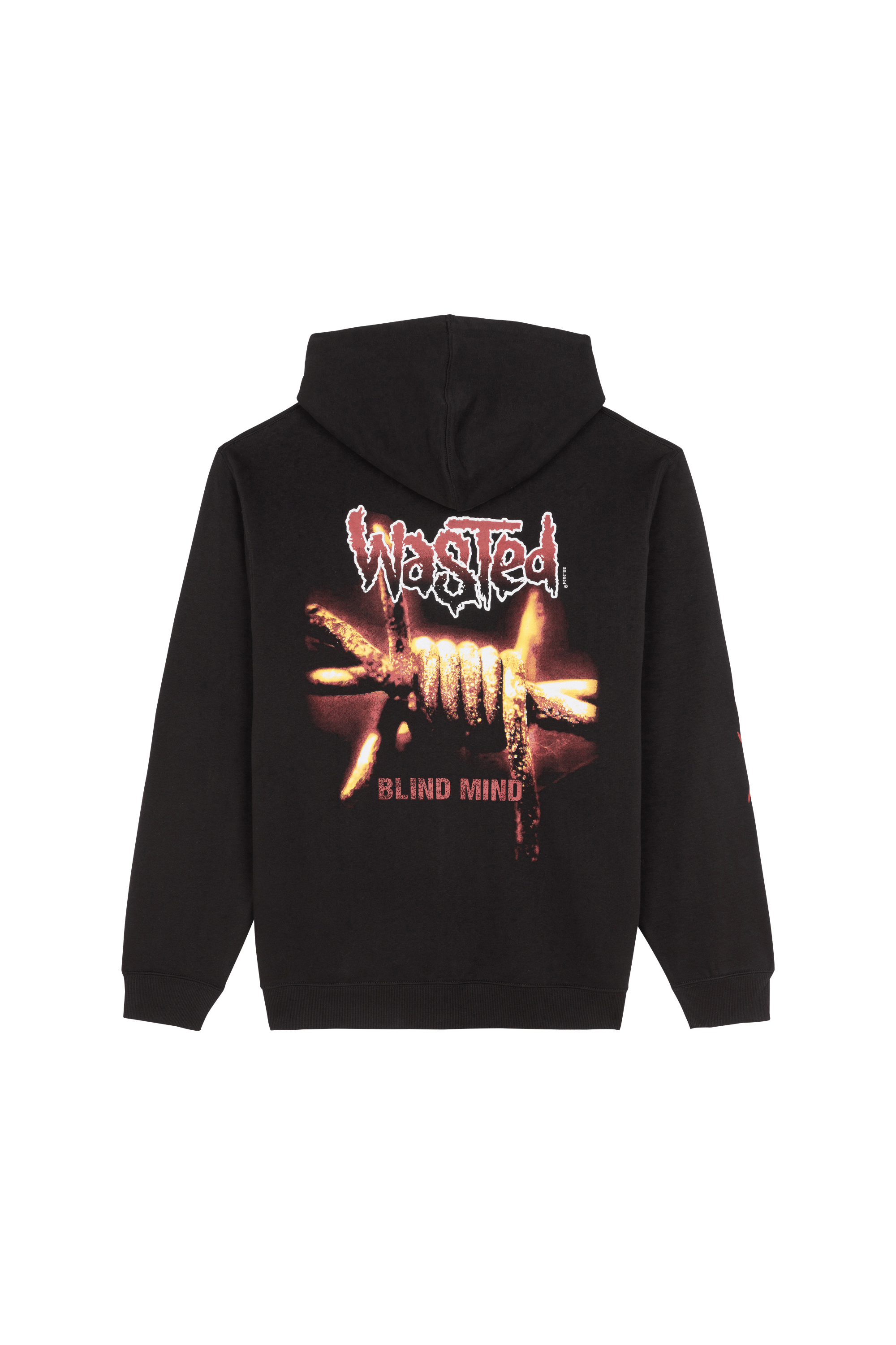 Hoodie zippé WASTED Noir