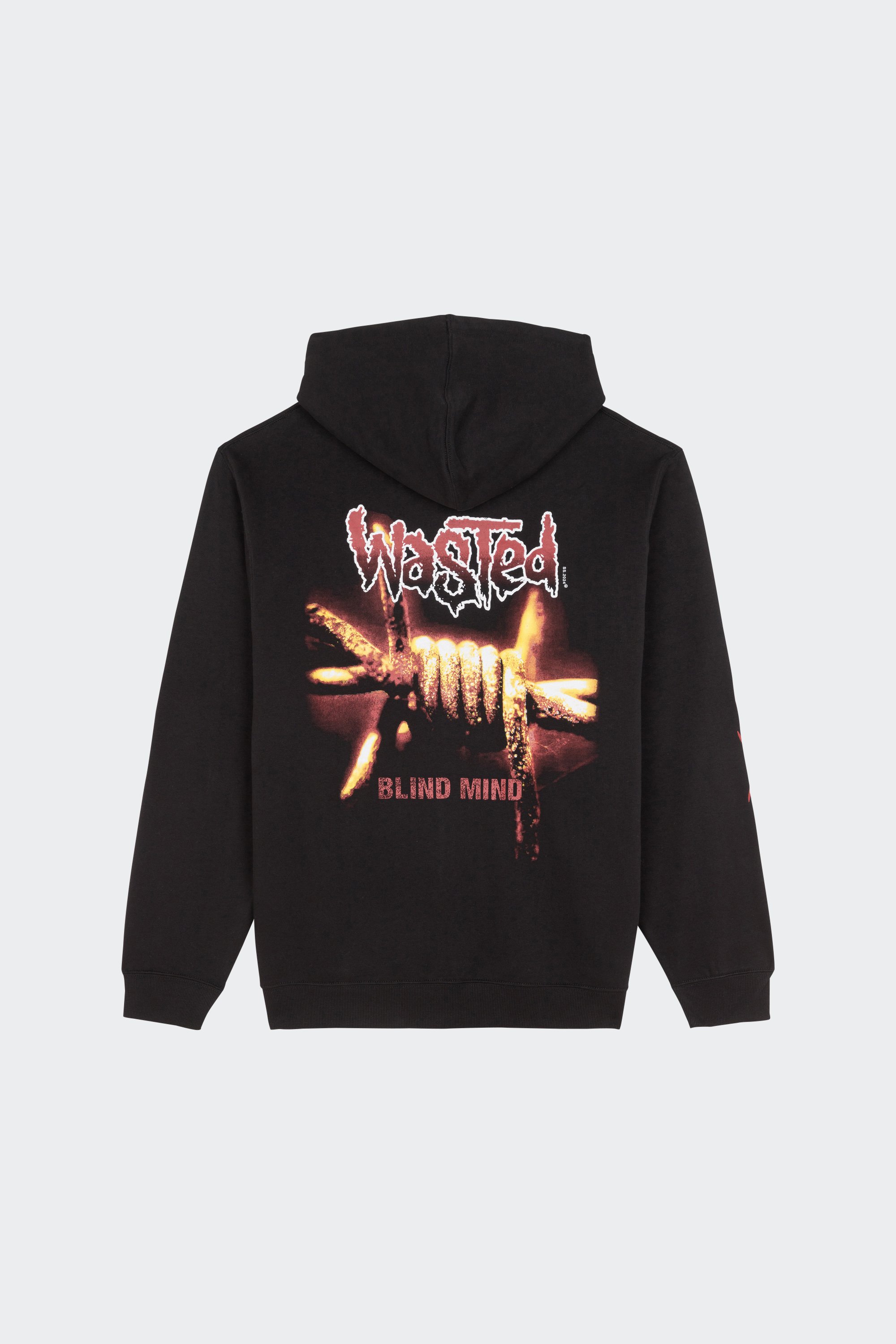 Zip-up hoodie | Black by WASTED Zip-up hoodie Black