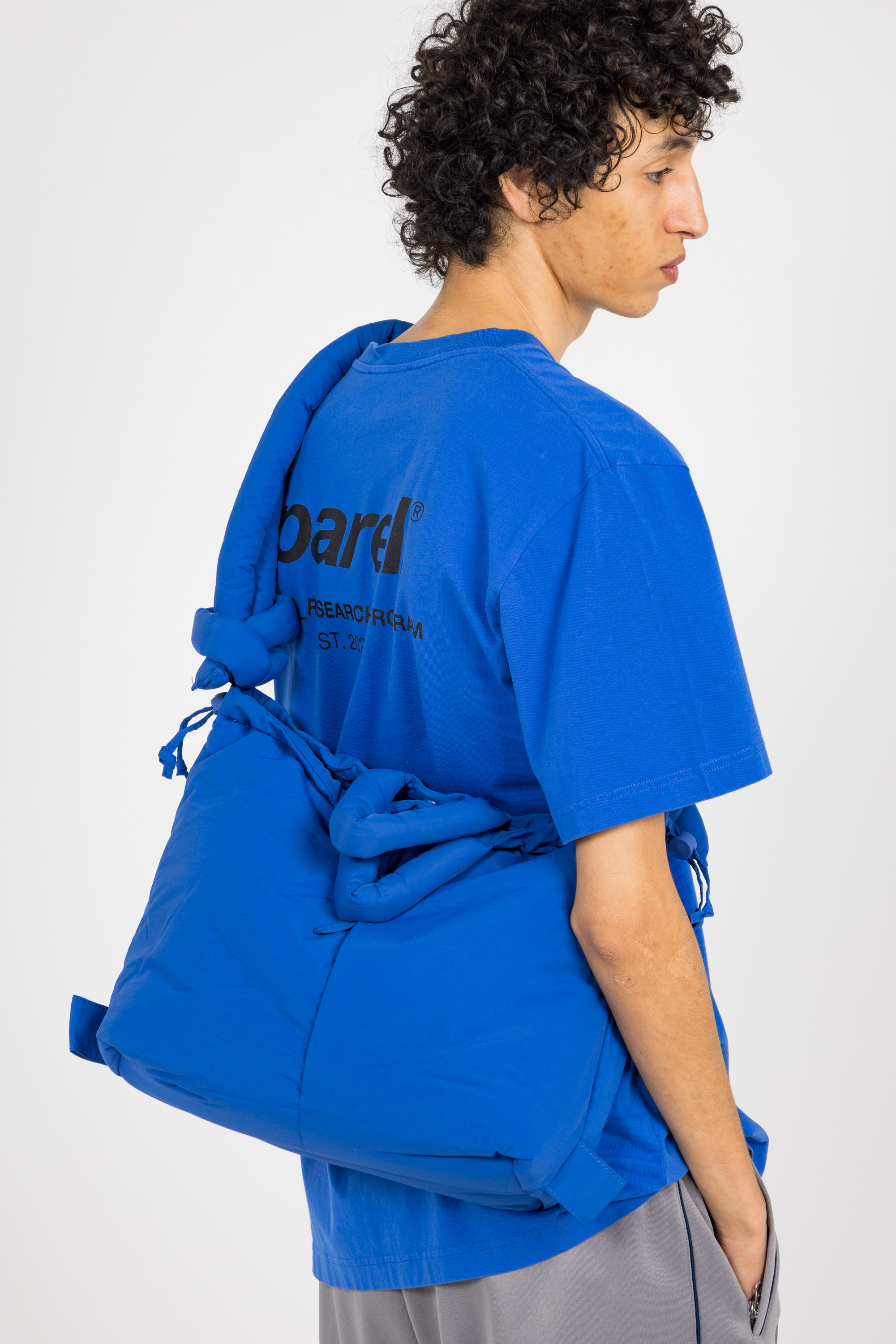 Sac shopping Bleu