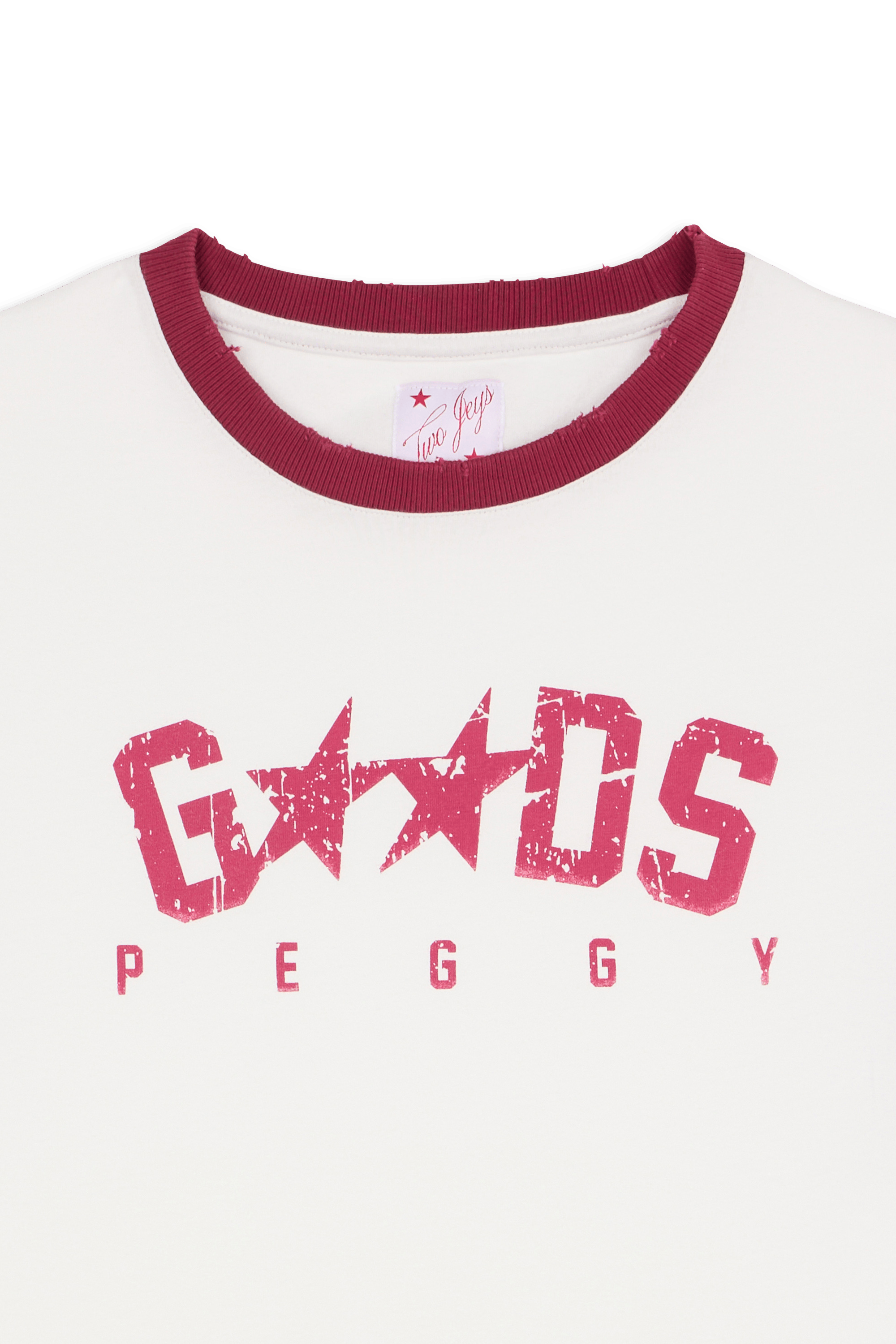 Regular-fit round-neck cotton T-shirt | White TWOJEYS Men