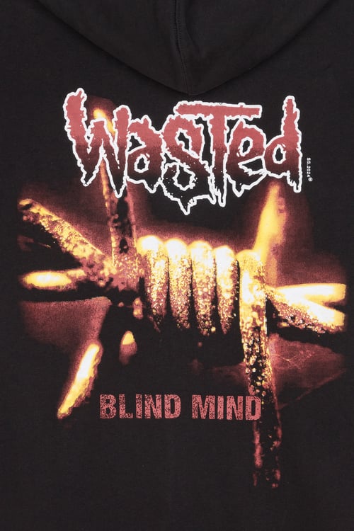 WASTED Hoodie zippé Noir