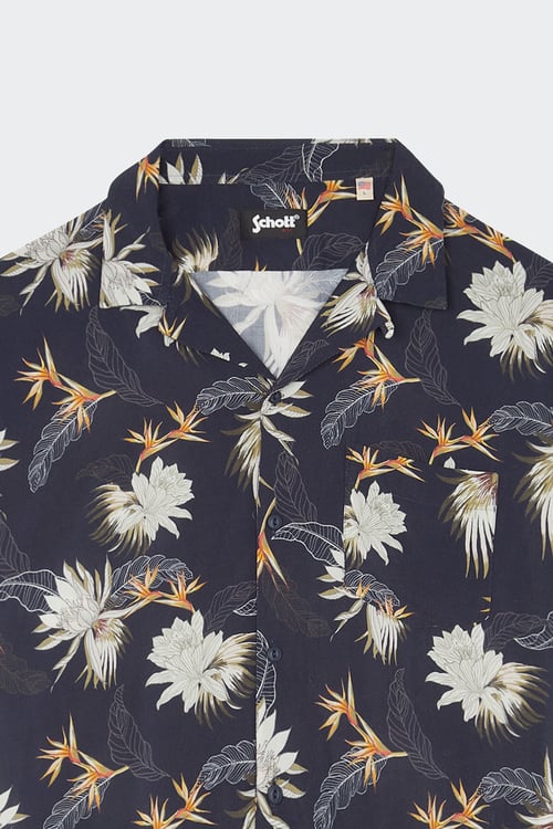 SCHOTT Chemise Bleu