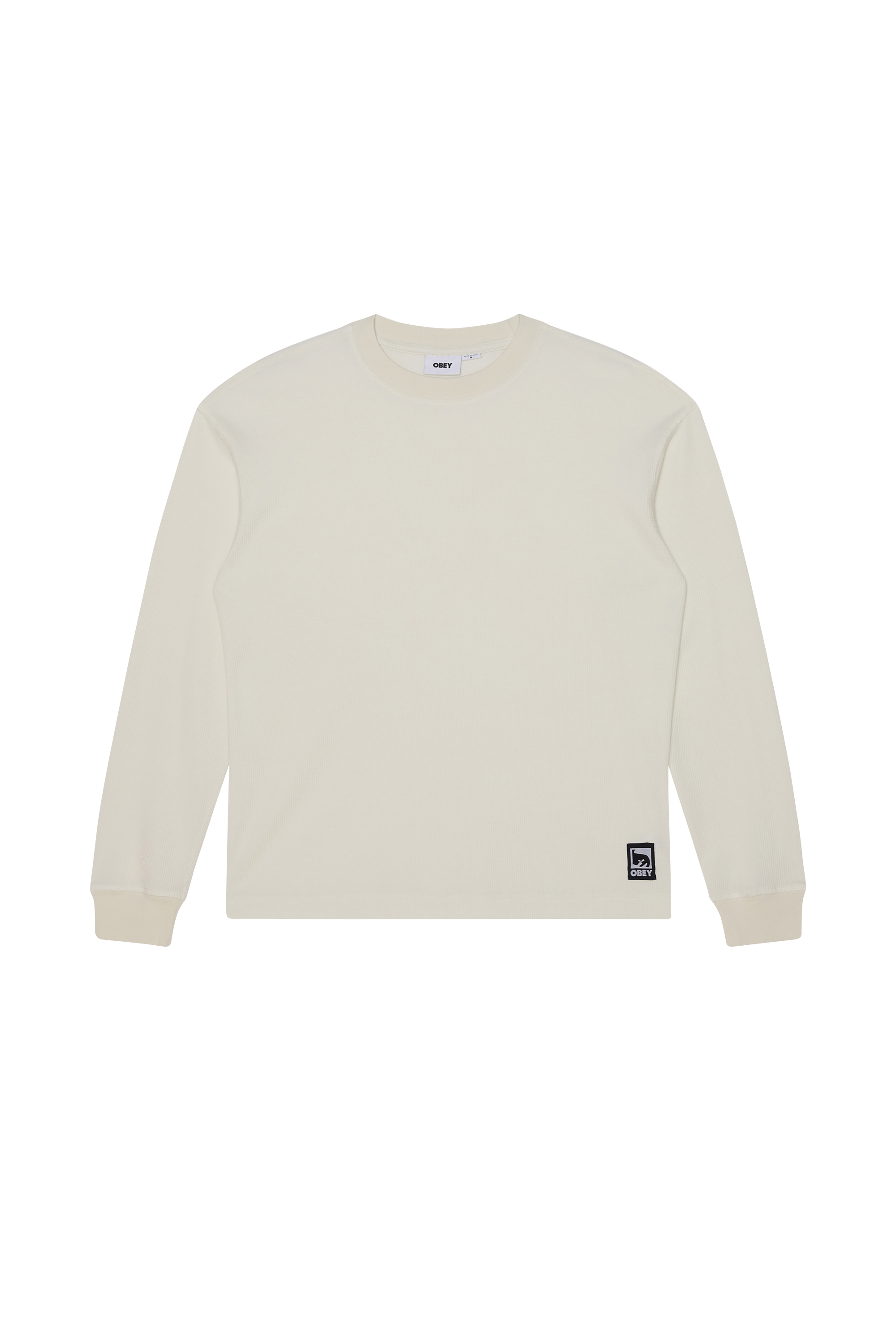 Regular-fit round-neck cotton T-shirt  Dusty chalk