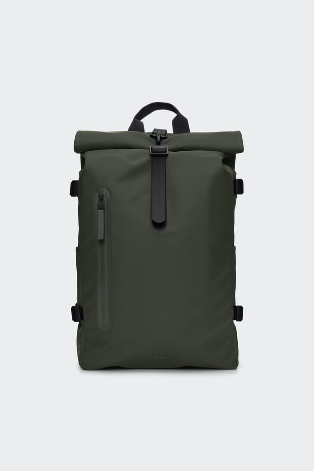 rains green man backpack Book Daypack Large Laptop for Men and Women, Waterproof Black Minimalist Commuter Bag with 15-16" : Electronics and has a laptop compartment on the inside and a spacious main compartment Trail Rolltop Backpack Green