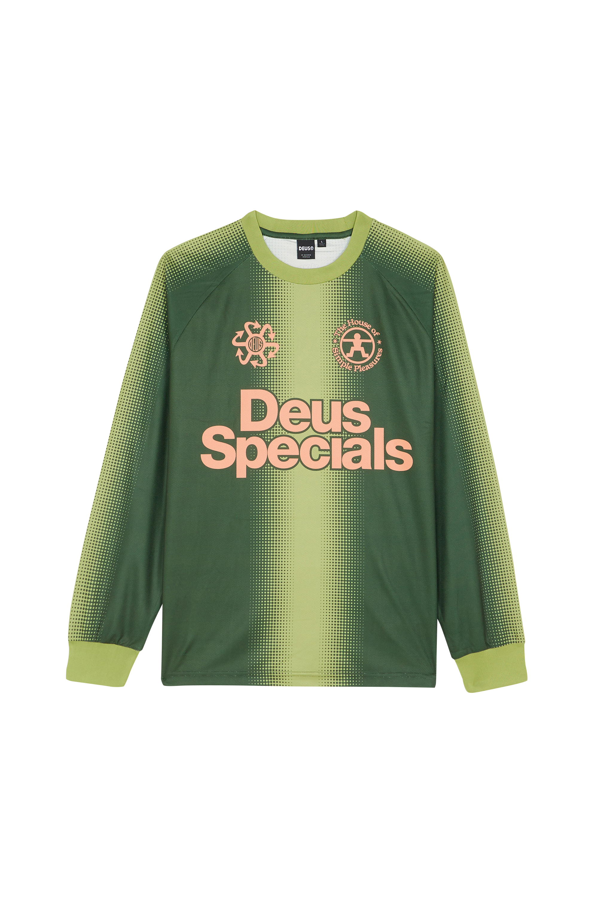 Regular-fit round-neck cotton T-shirt Green