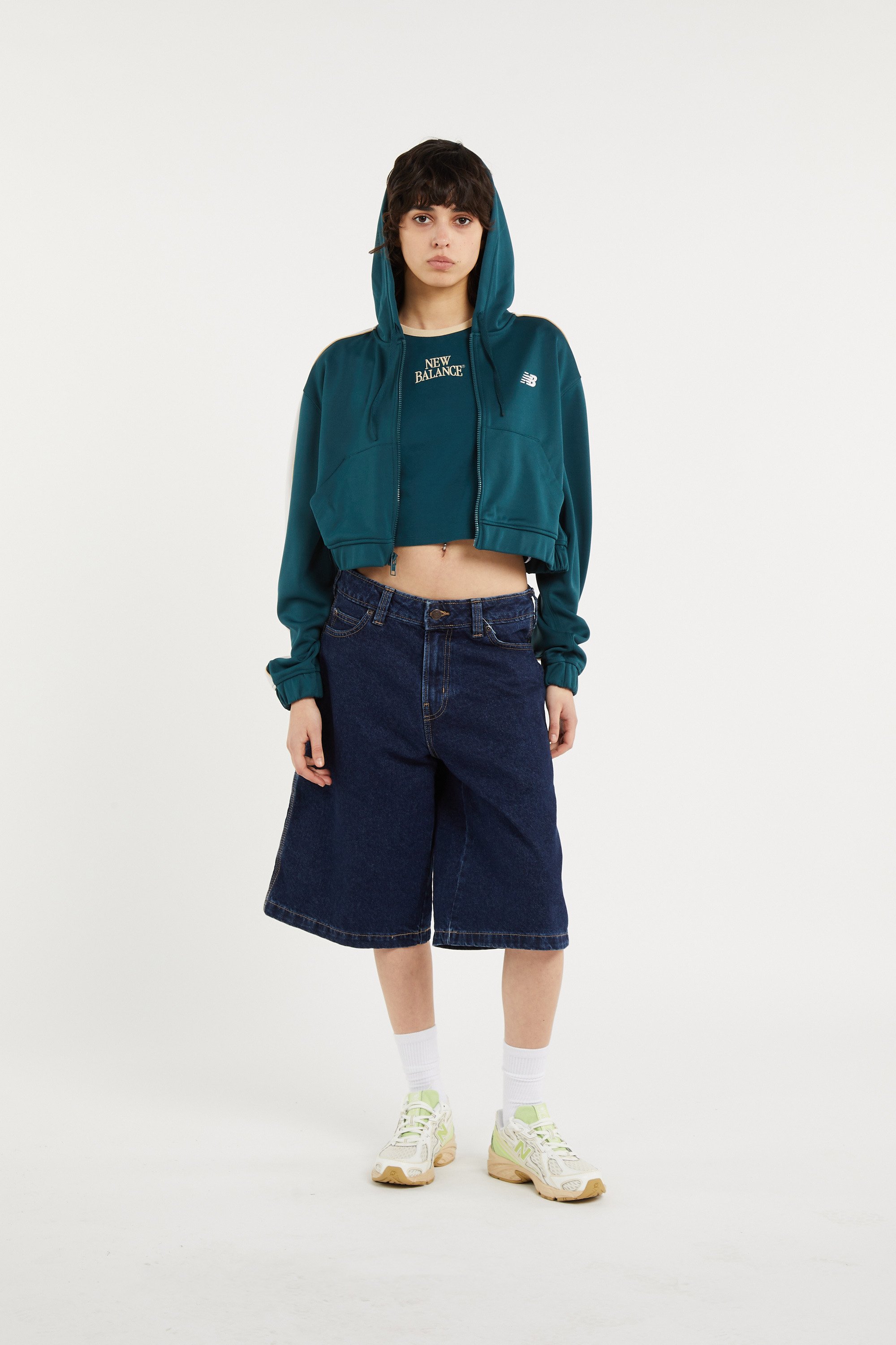 Hoodie zippé NEW BALANCE Vert