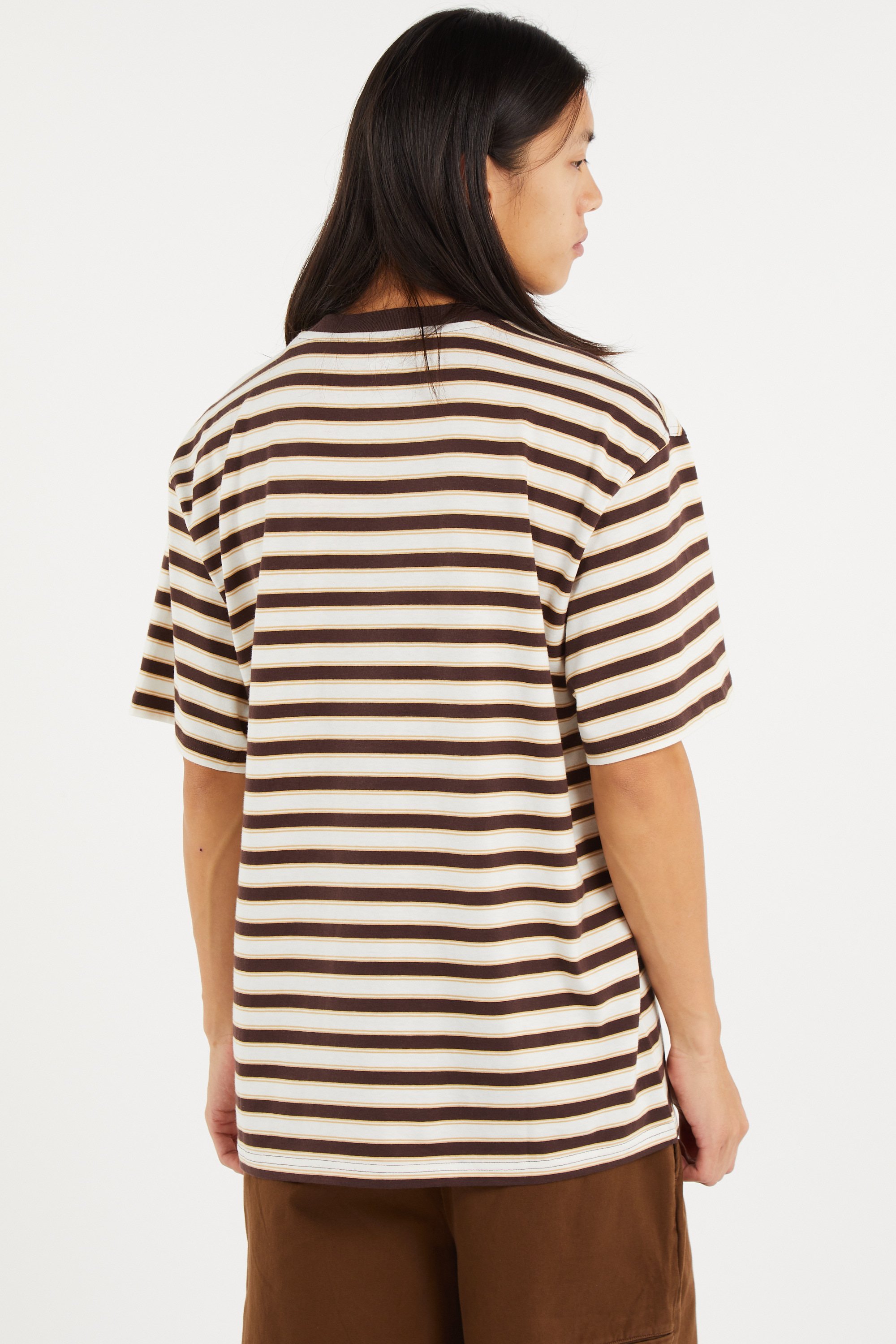 Regular-fit round-neck cotton T-shirt | Brown DICKIES Men