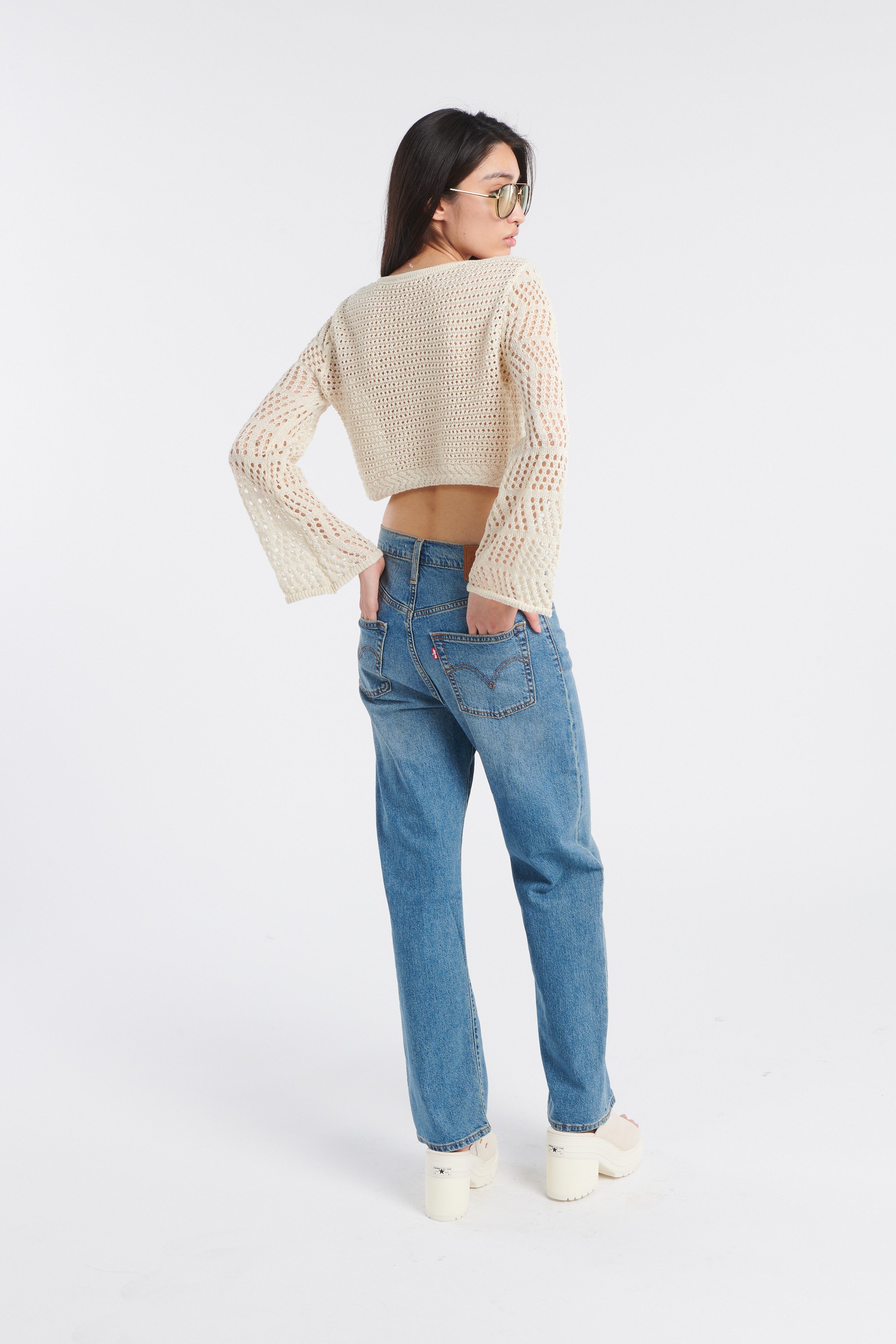 JEAN RIBCAGE STRAIGHT Bleu