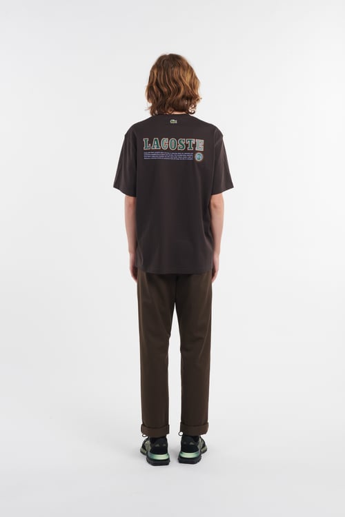 LACOSTE T-shirt Marron