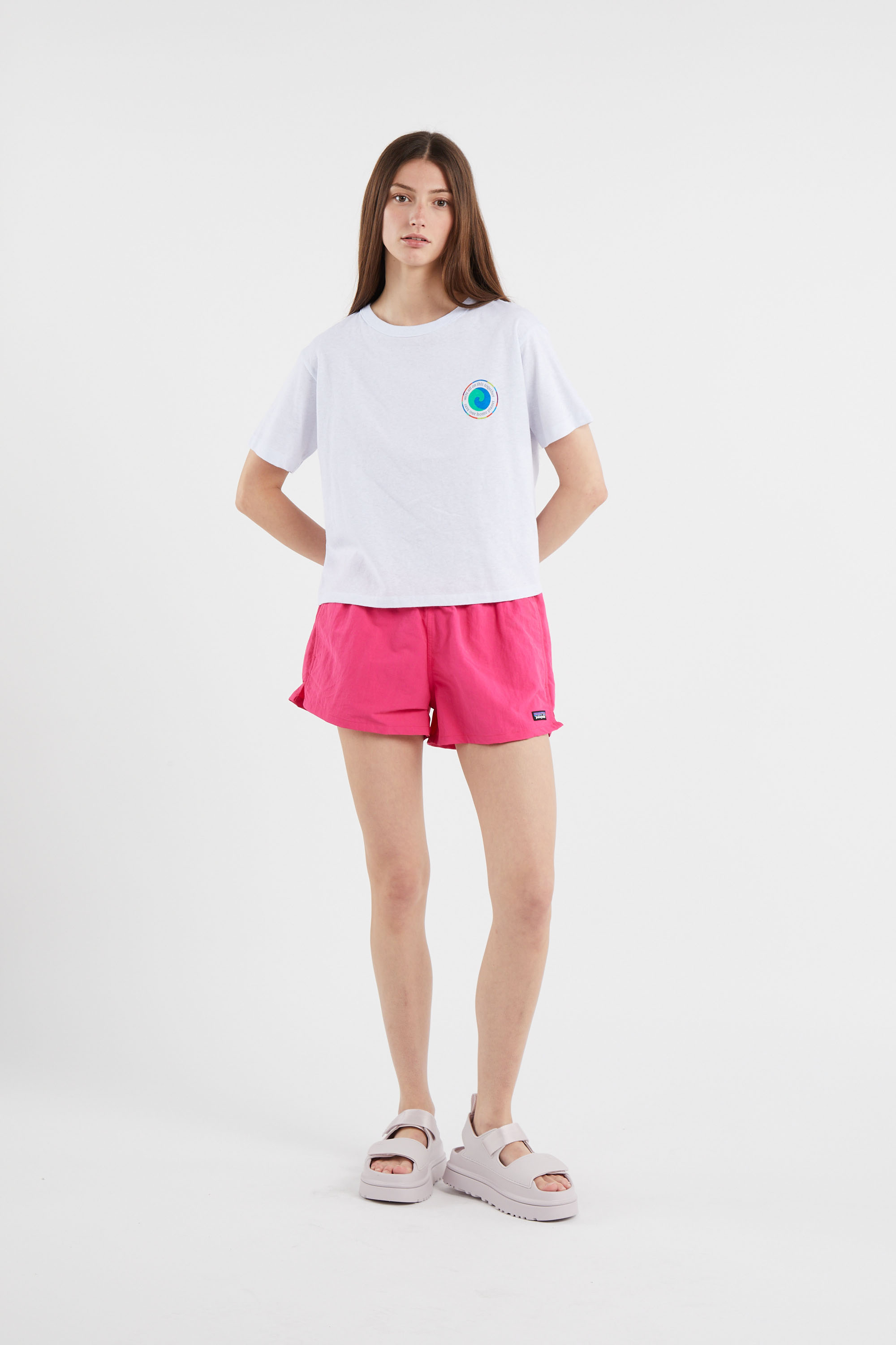 Regular-fit round-neck cotton T-shirt White