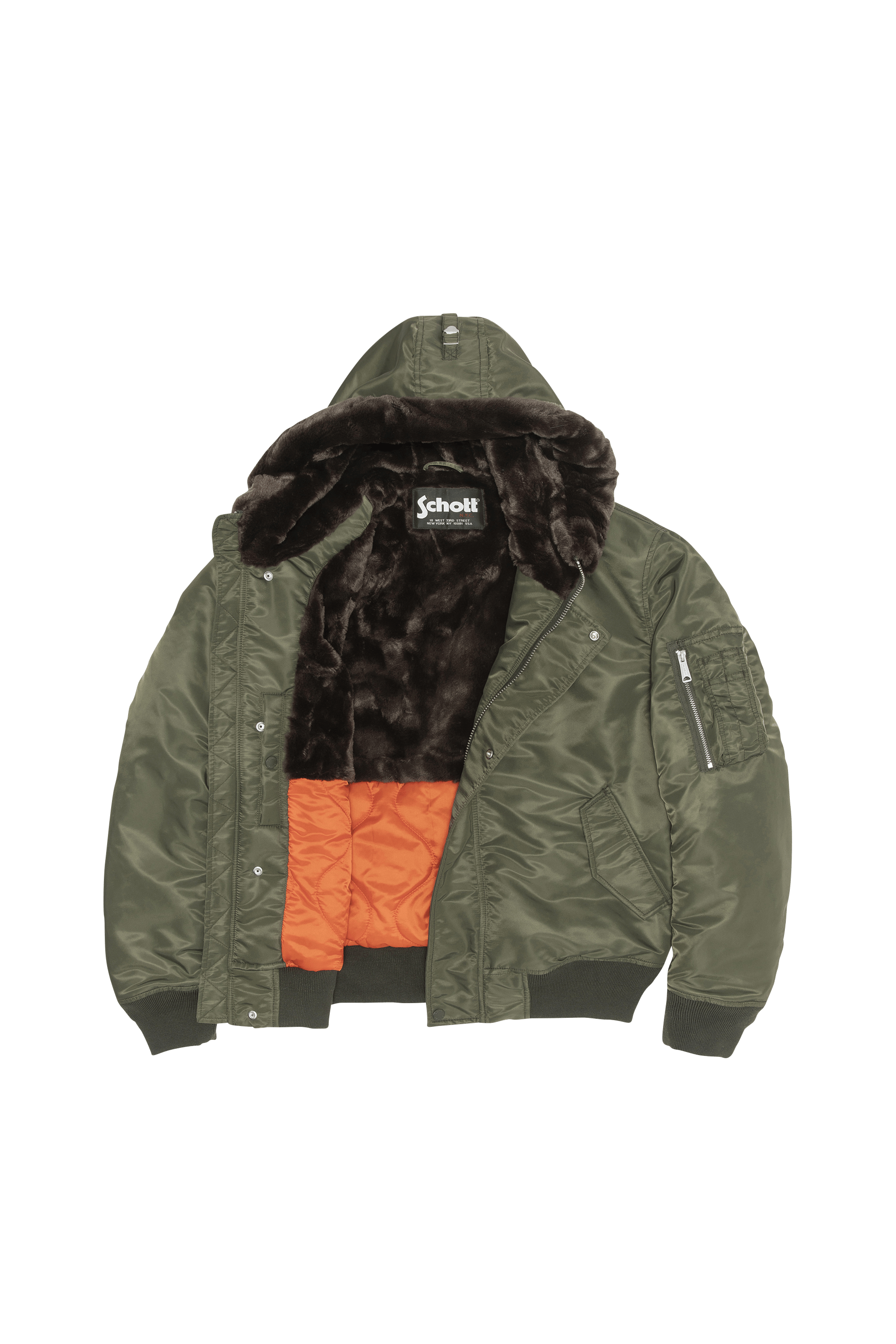 Bomber jacket | Green SCHOTT Men