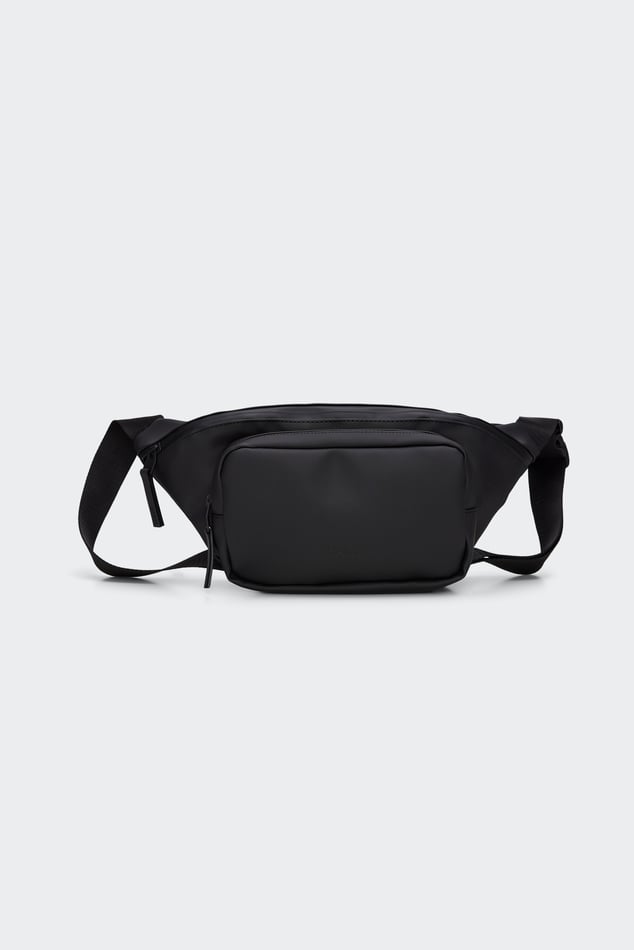 Mens plain black bum bag sales