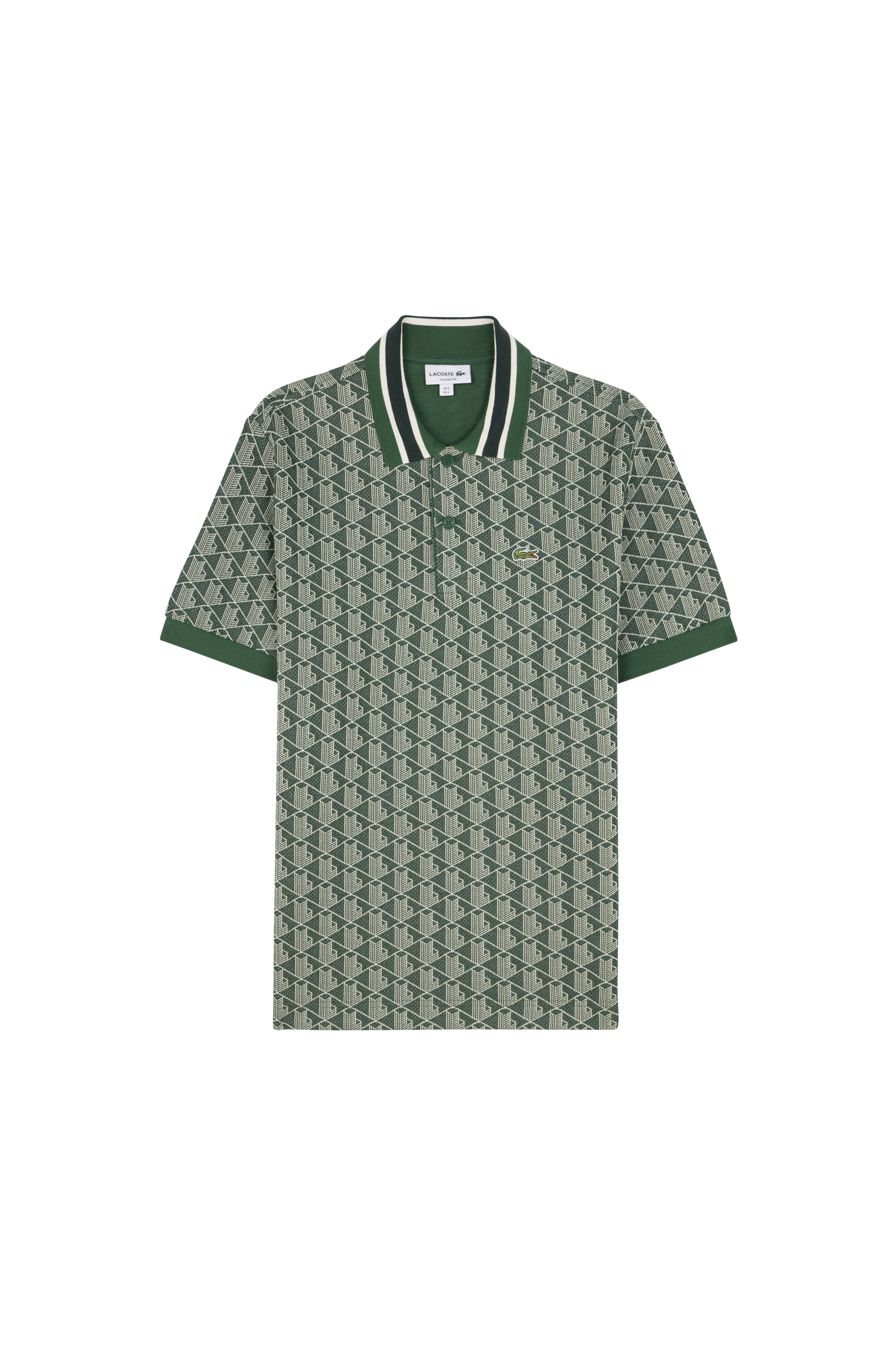 Polo THE BLEND MONOGRAME Vert/sinople