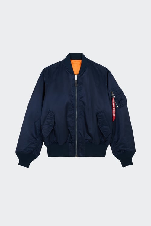 Industries - Bomber - Taille M Bleu