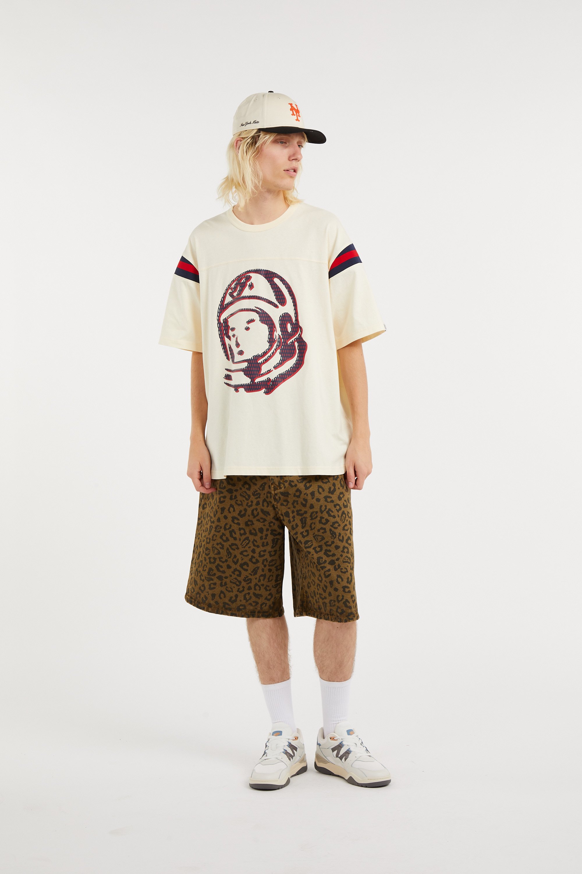 Regular-fit round-neck cotton T-shirt | Beige BILLIONAIRE BOYS CLUB Men
