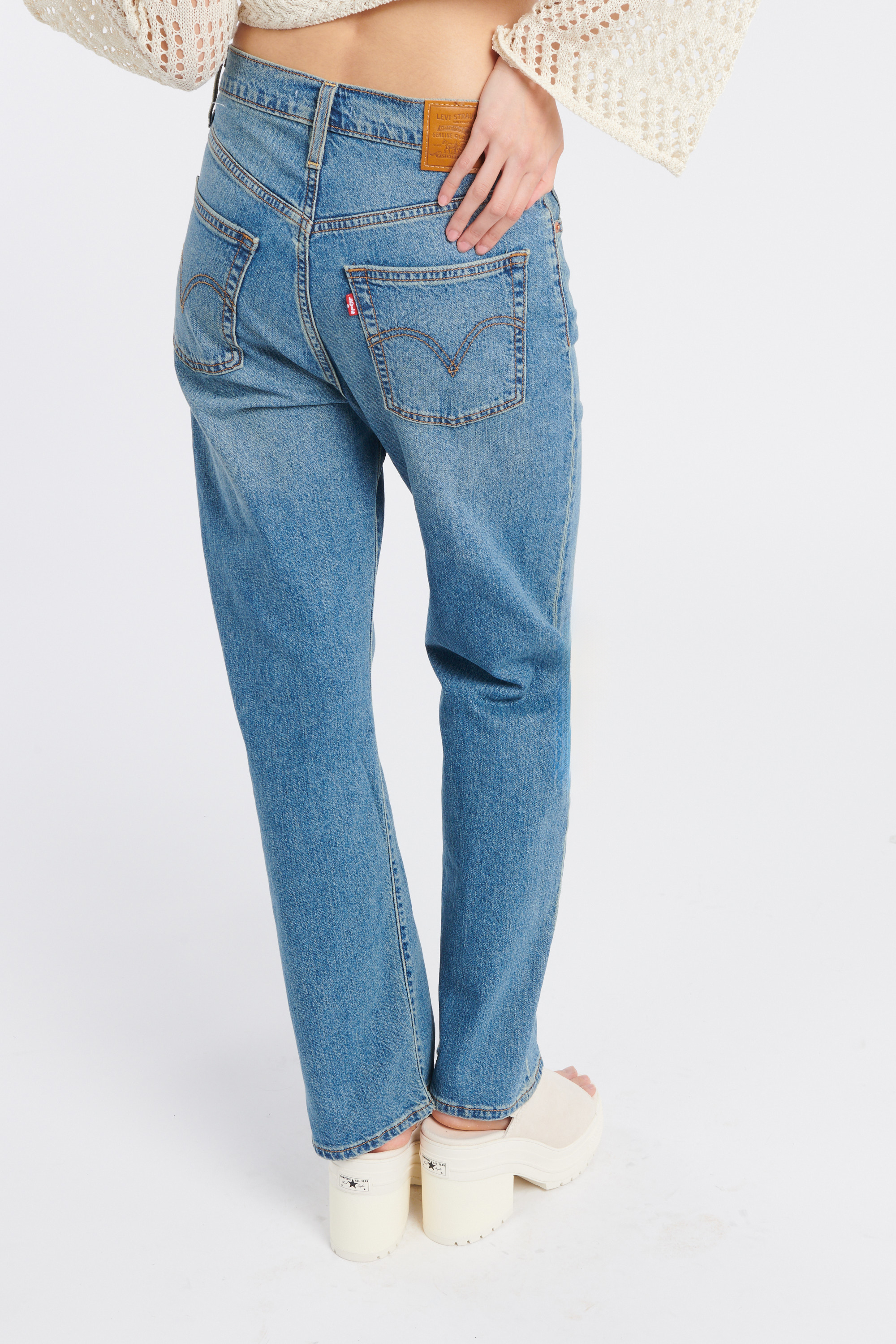 JEAN RIBCAGE STRAIGHT Bleu