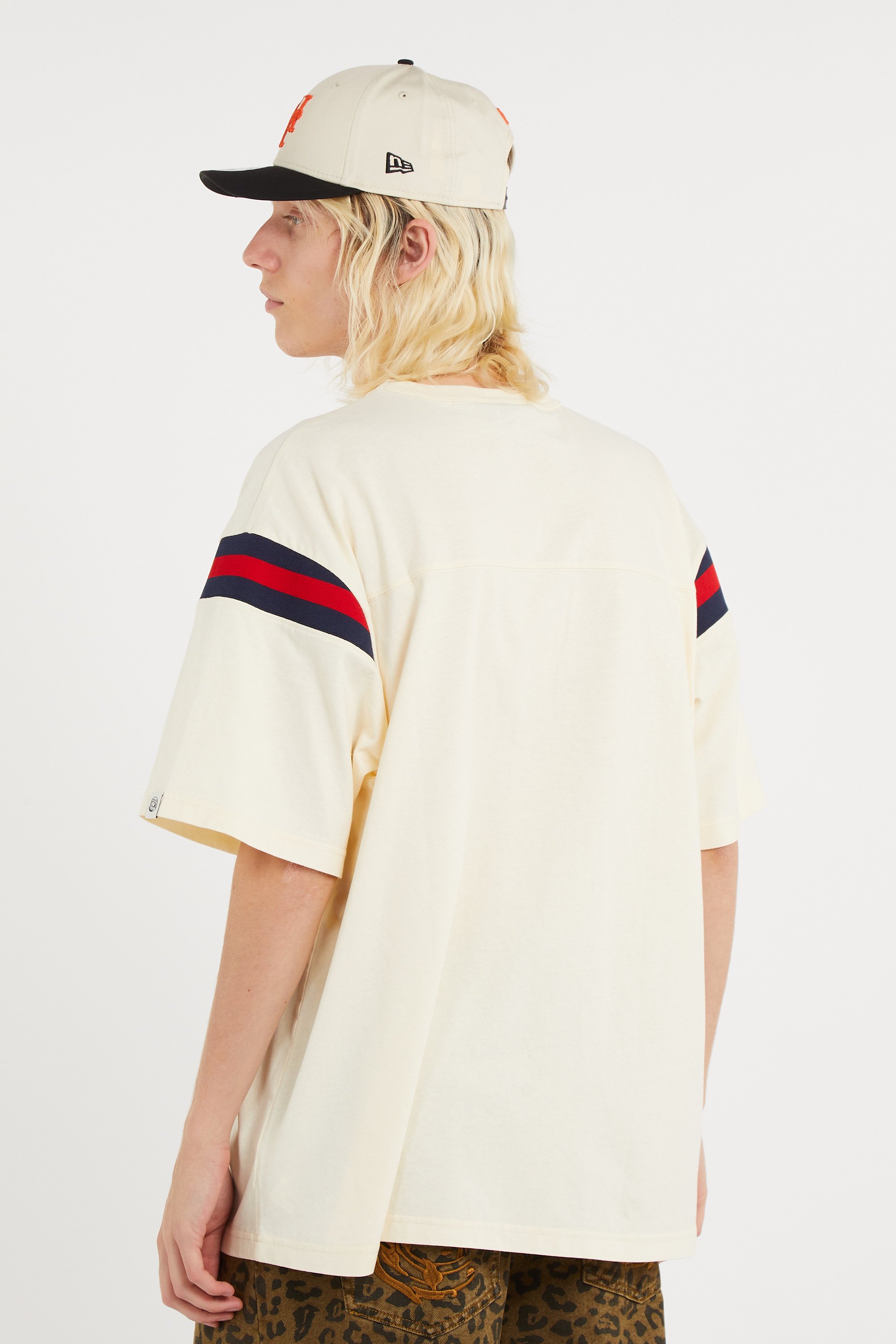 Regular-fit round-neck cotton T-shirt | Beige BILLIONAIRE BOYS CLUB Men