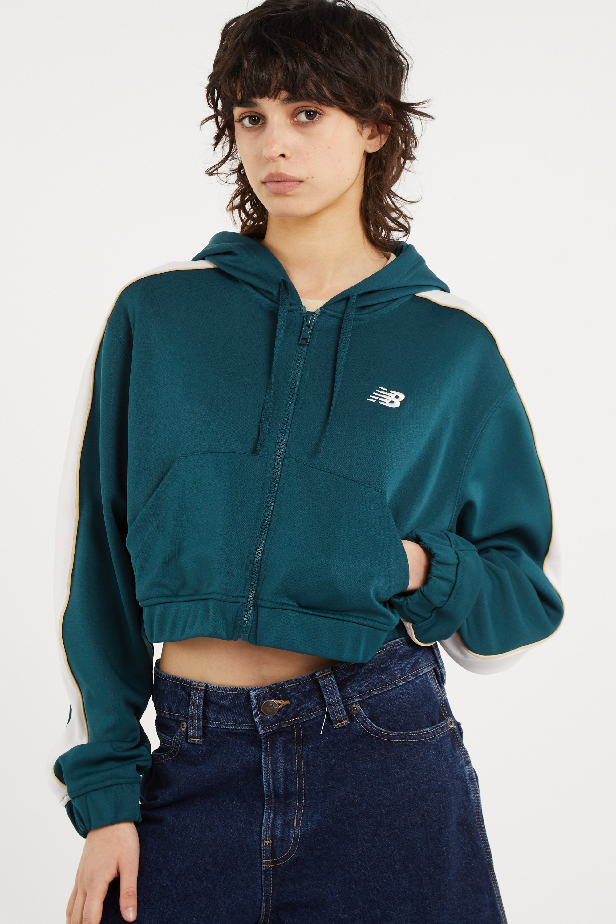 Hoodie zippé Vert