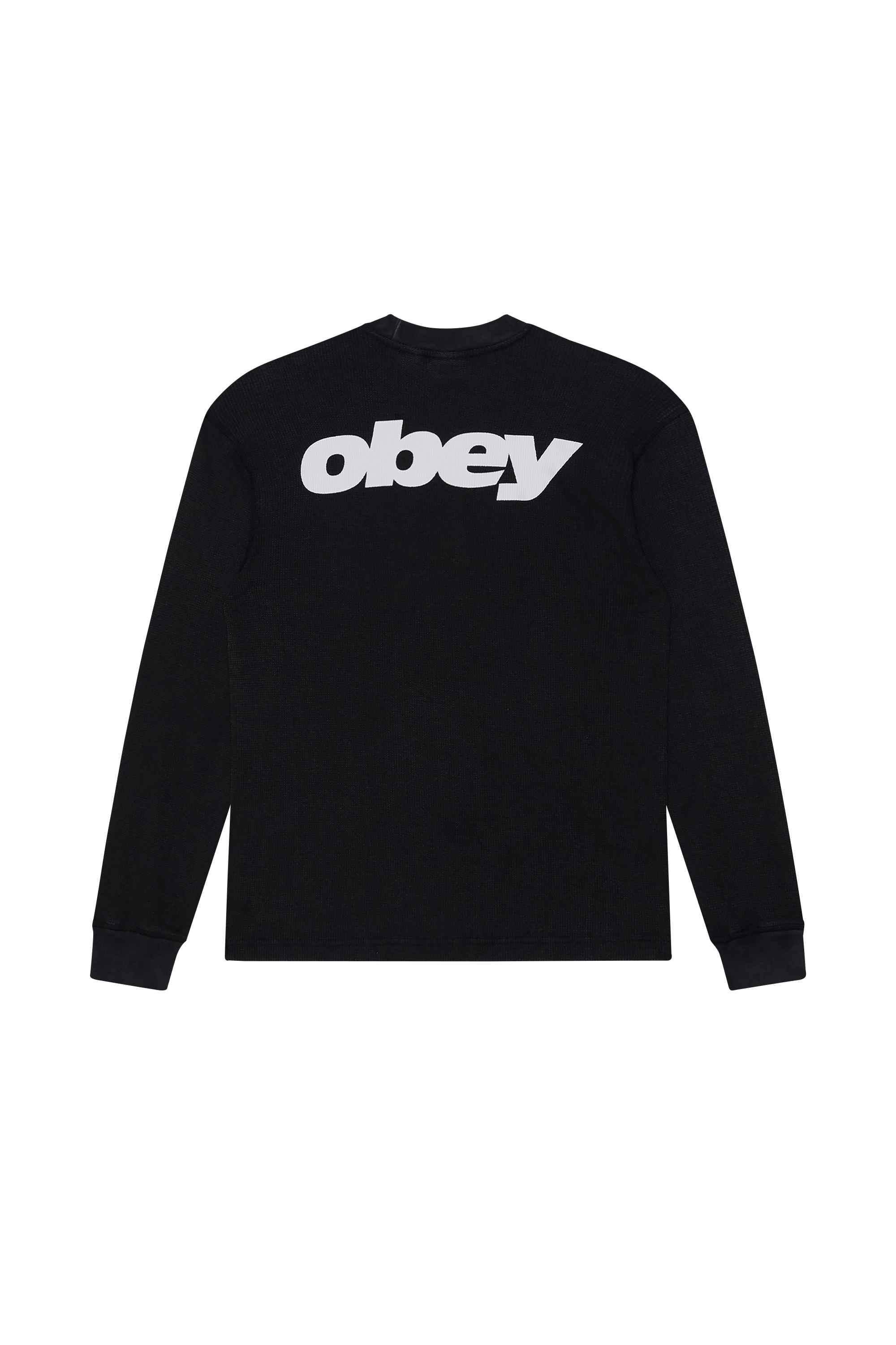 Regular-fit round-neck cotton T-shirt OBEY Black