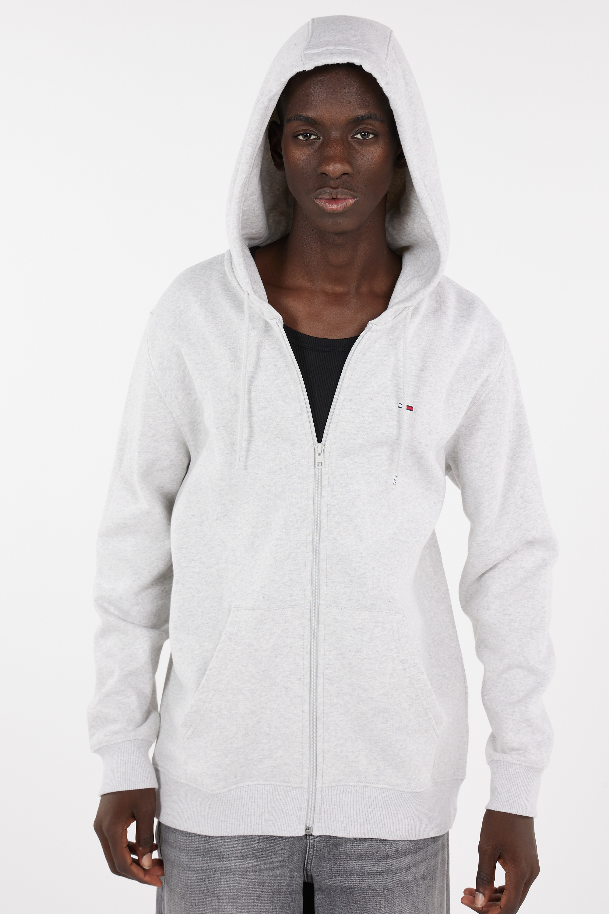 Hoodie zippé Gris