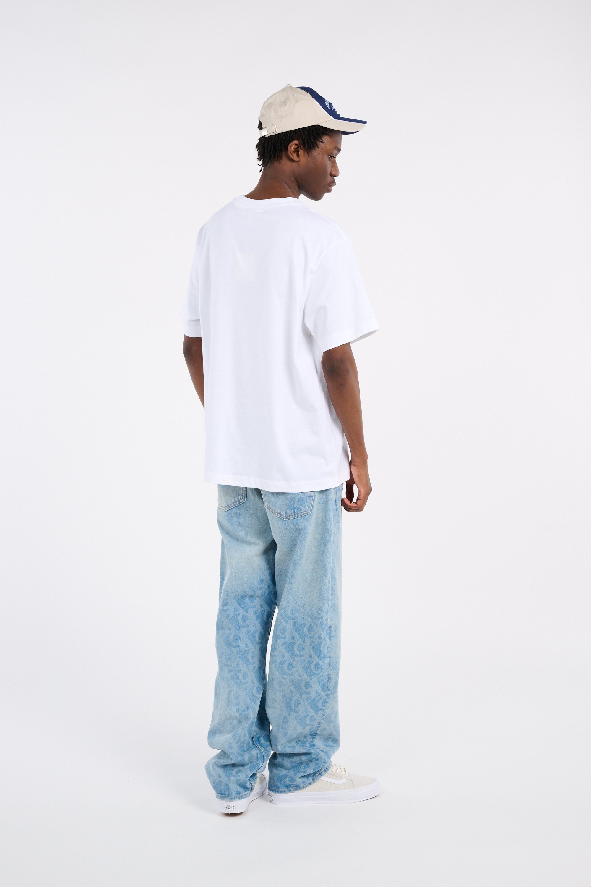 Regular-fit round-neck cotton T-shirt White