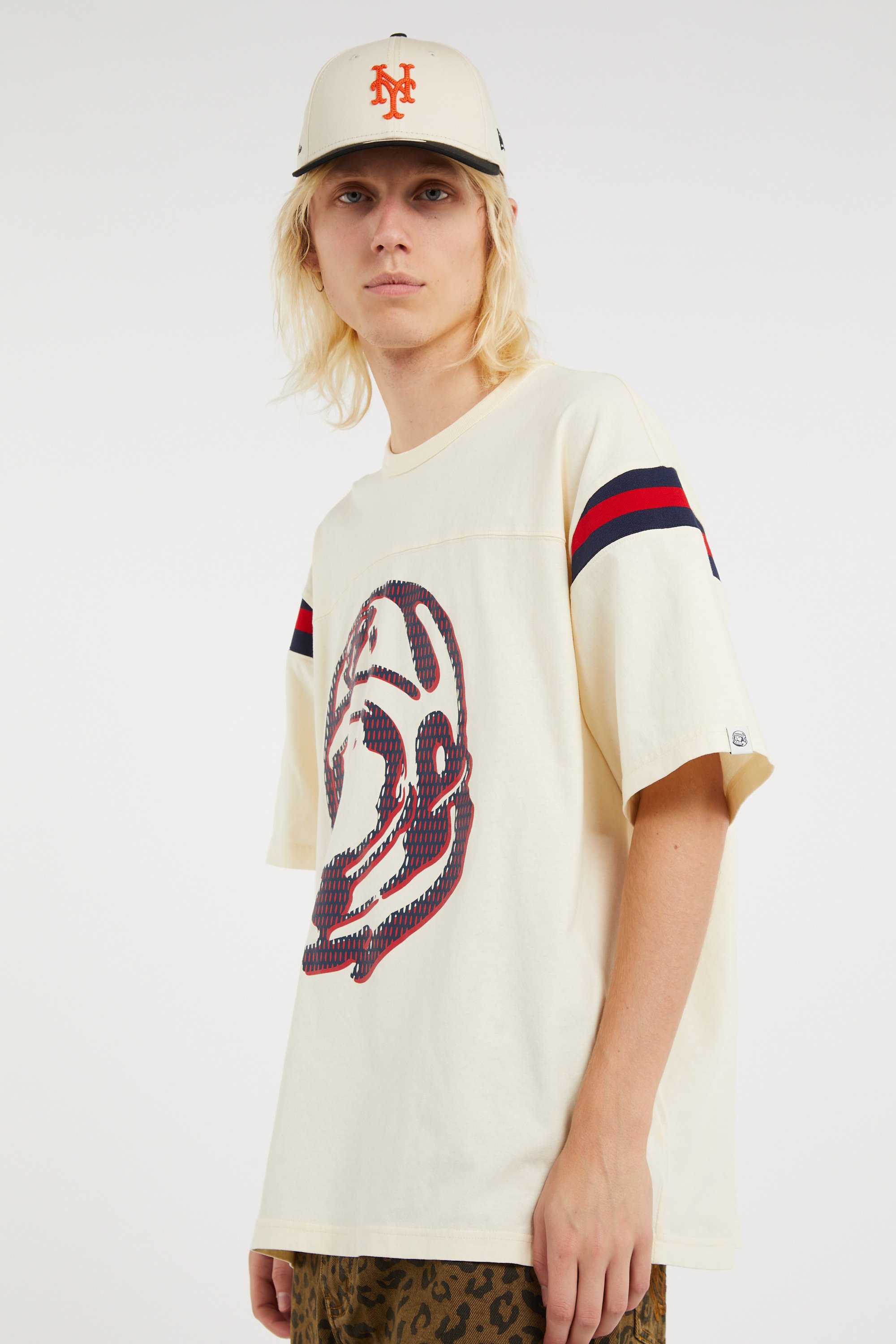 Regular-fit round-neck cotton T-shirt | Beige BILLIONAIRE BOYS CLUB Men