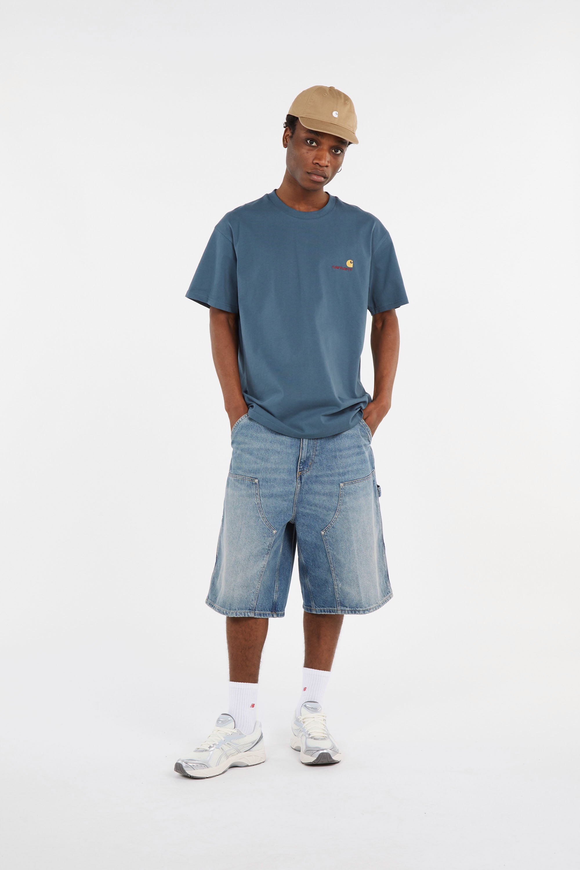 T-shirt AMERICAN SCRIPT Office blue