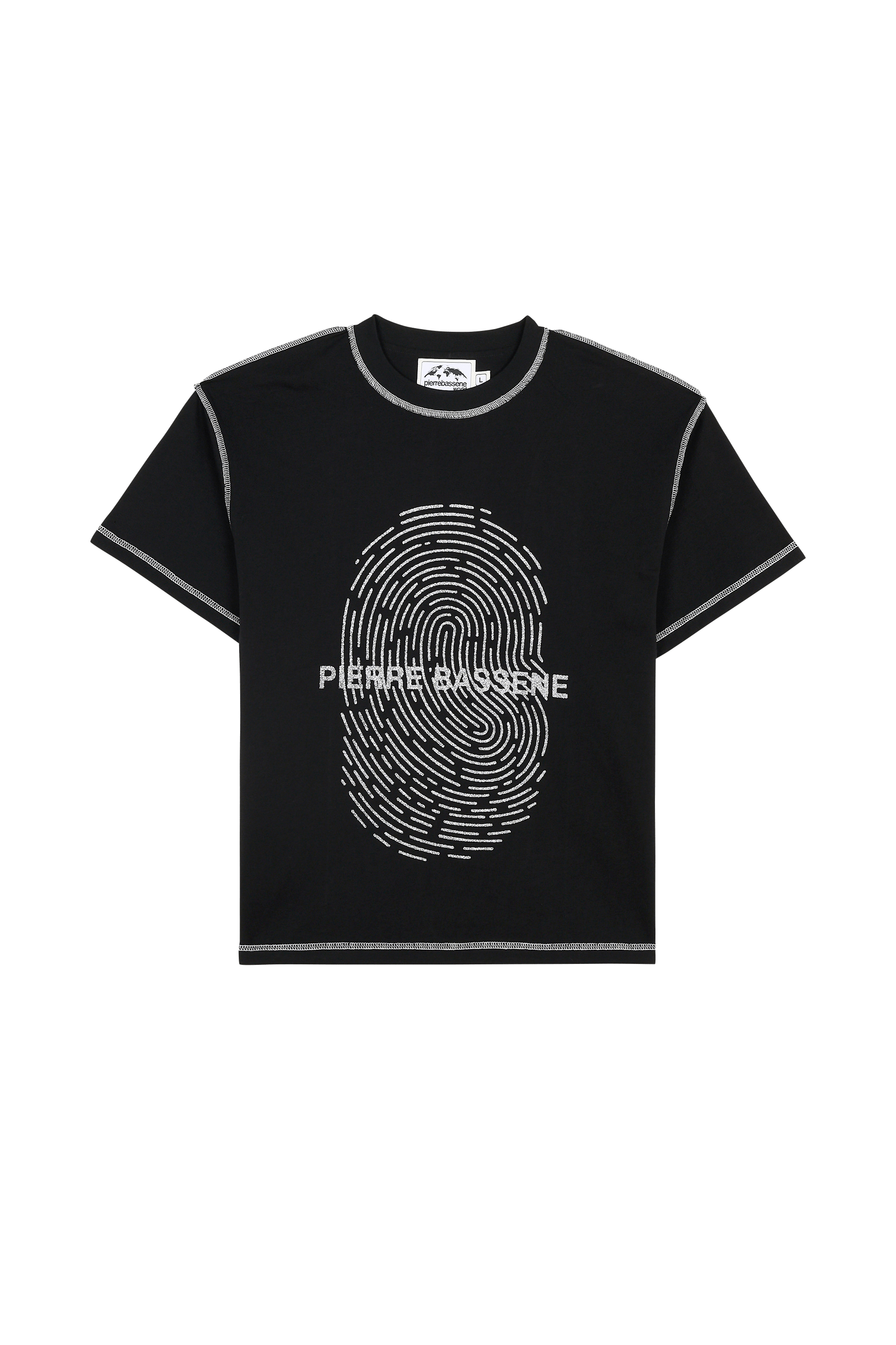 T-shirt PIERRE BASSENE WORLD Noir