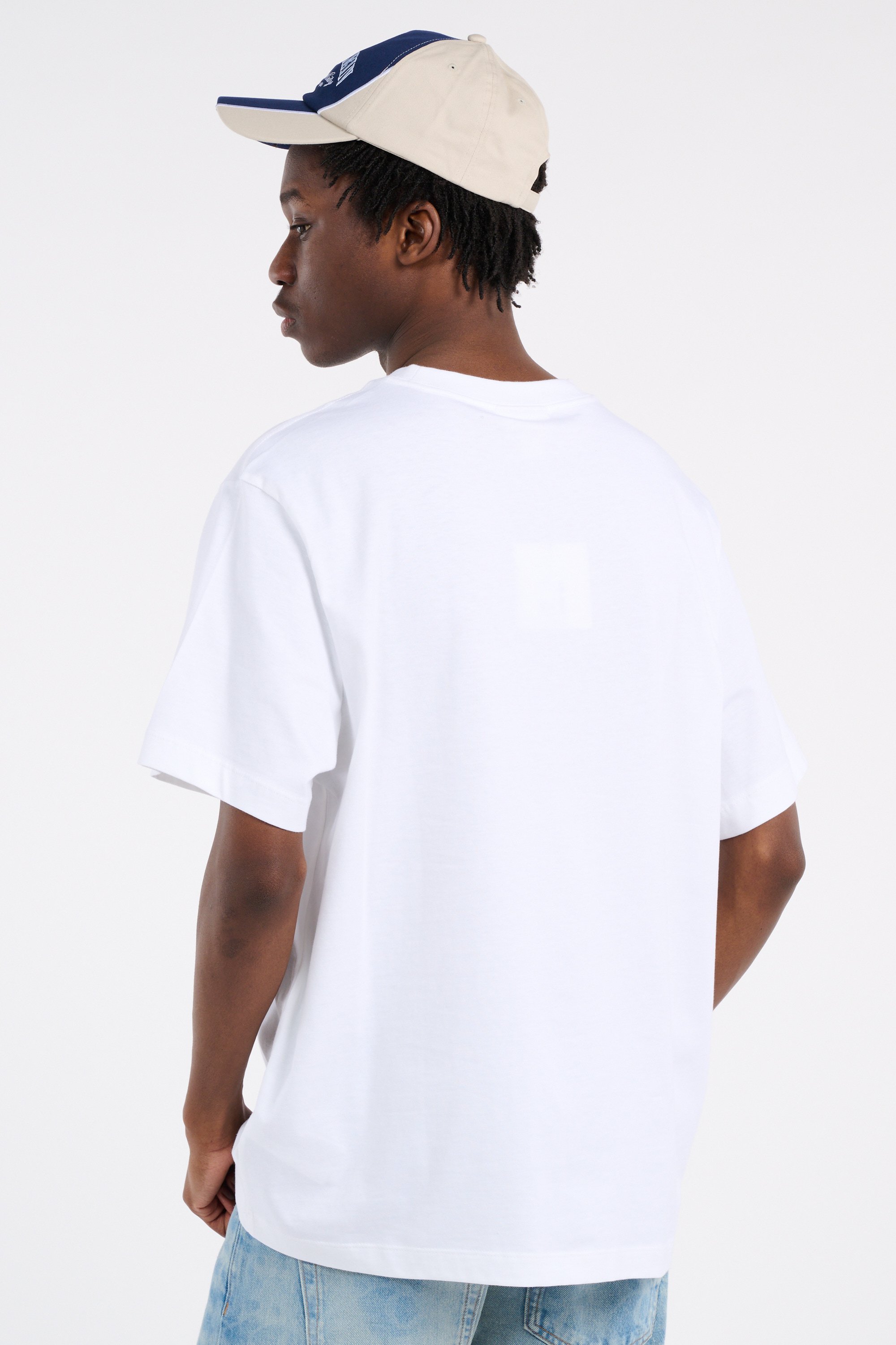 Regular-fit round-neck cotton T-shirt White