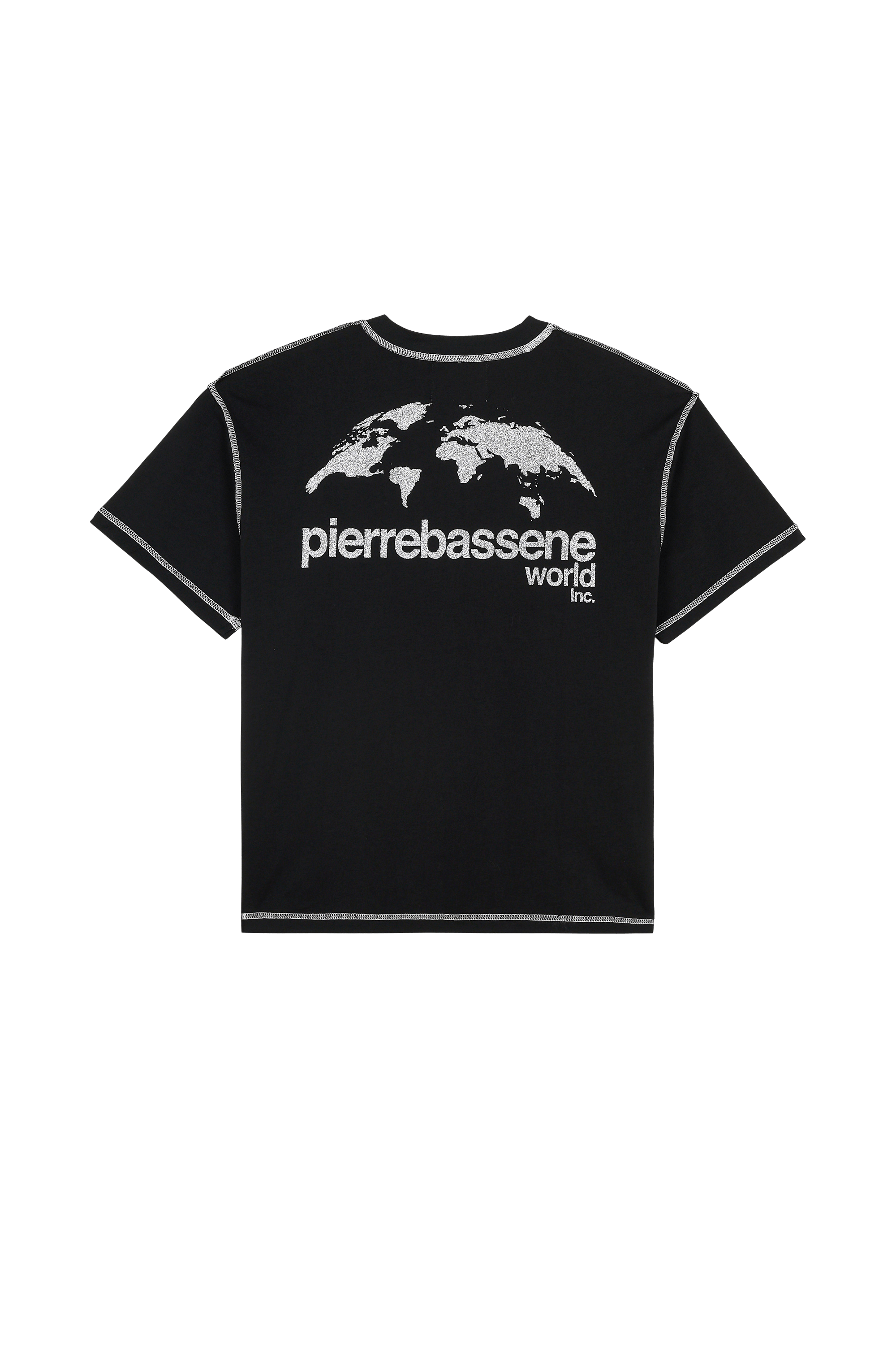T-shirt PIERRE BASSENE WORLD Noir