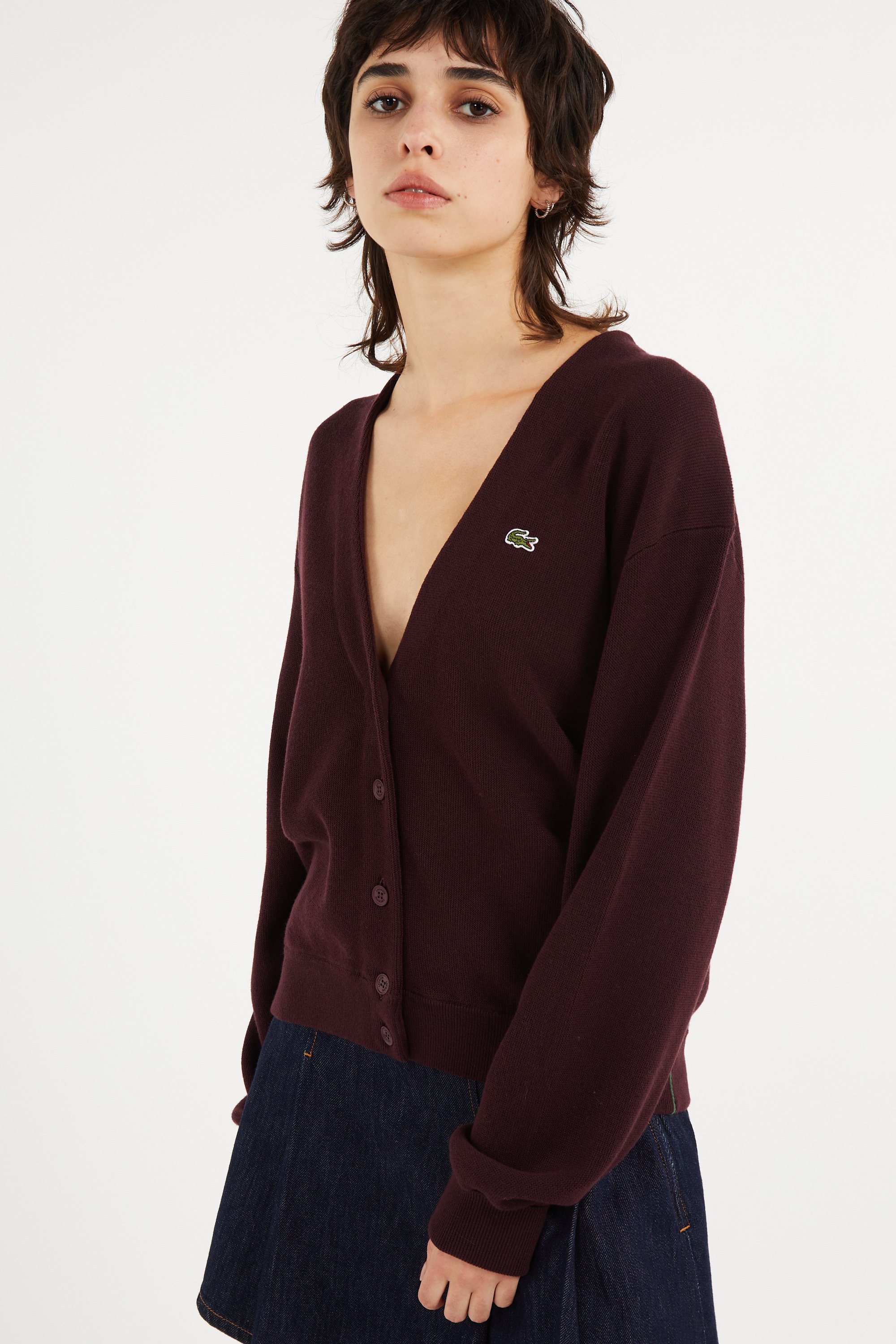 Gilet  | Rouge LACOSTE Femme