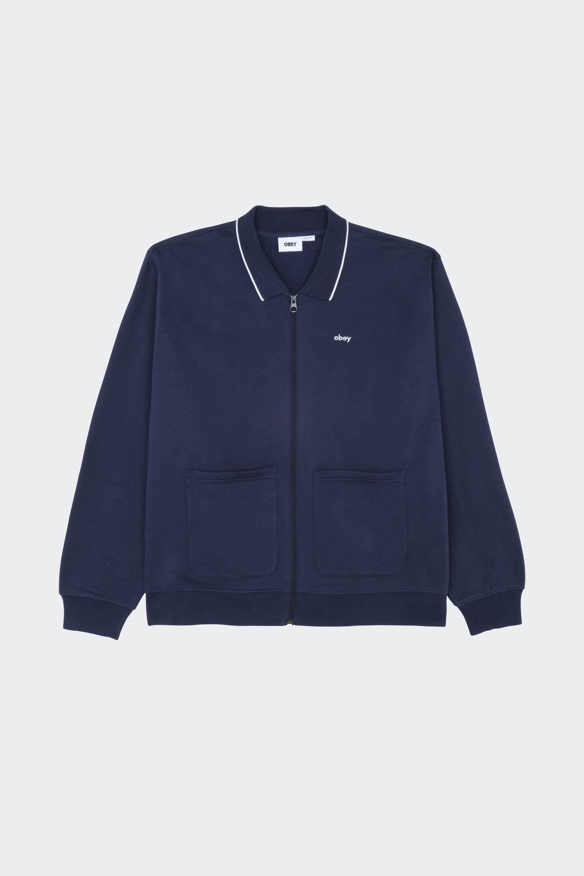 Zip-up sweatshirt | Blue by OBEY Zip-up sweatshirt Blue