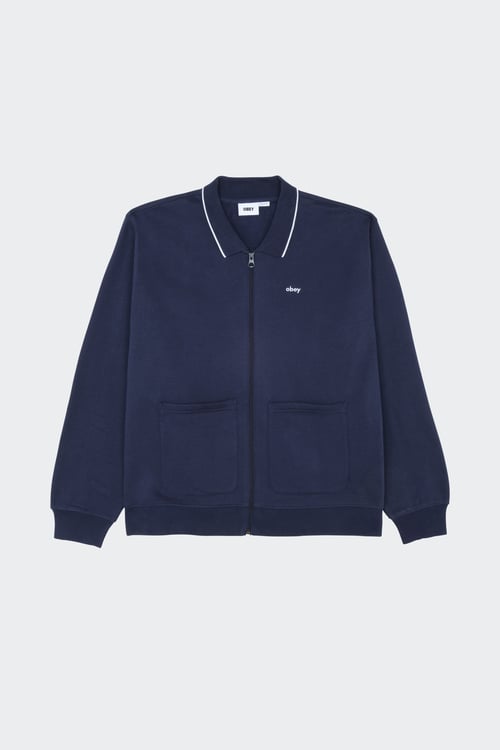 OBEY Sweatshirt zippé Bleu