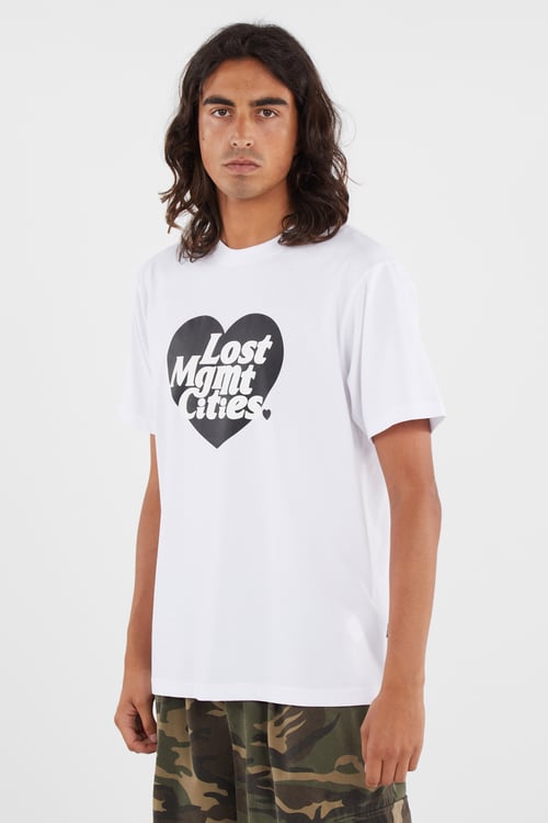 LOST MANAGEMENT CITIES T-shirt Blanc