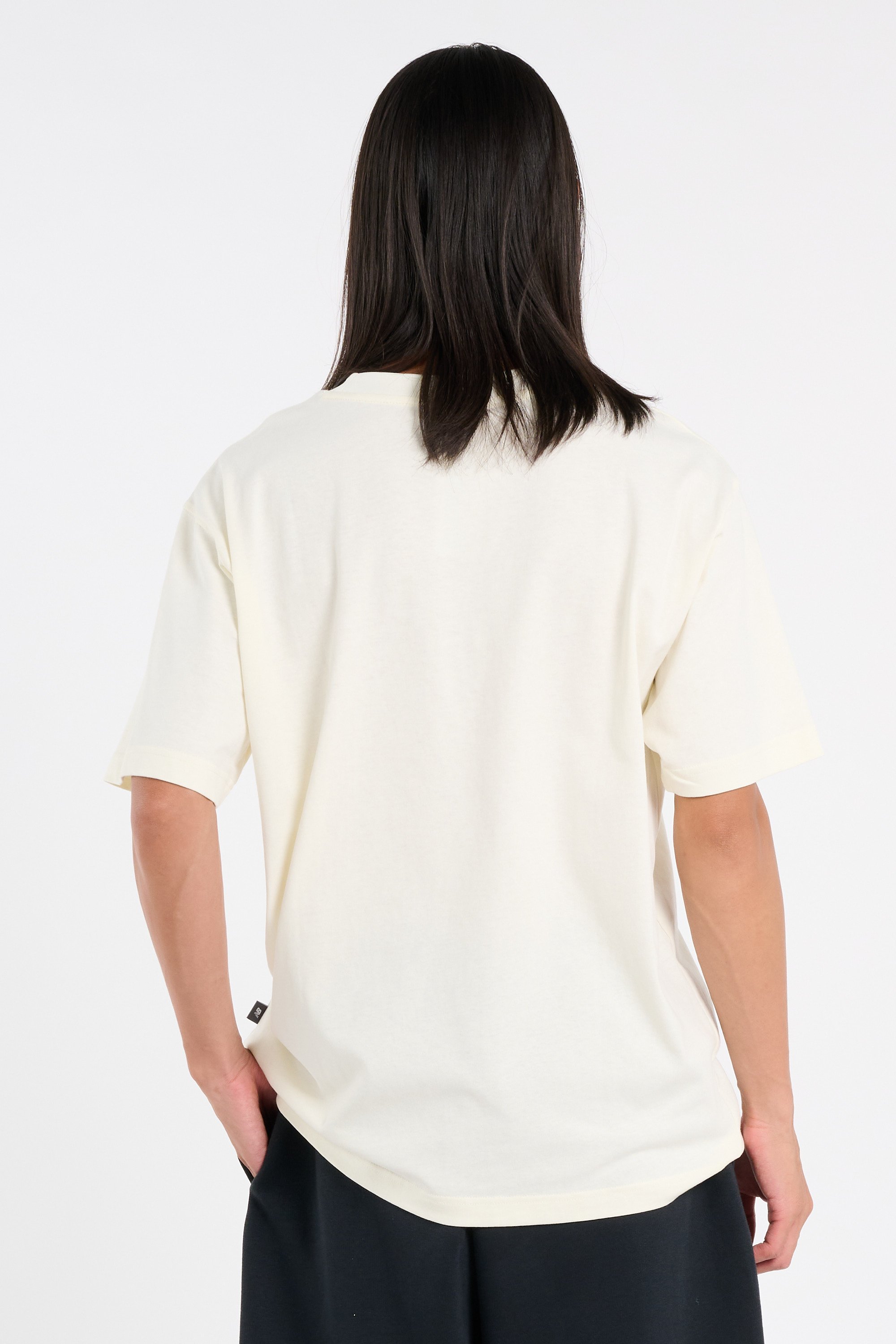 Regular-fit round-neck cotton T-shirt | Beige NEW BALANCE Men