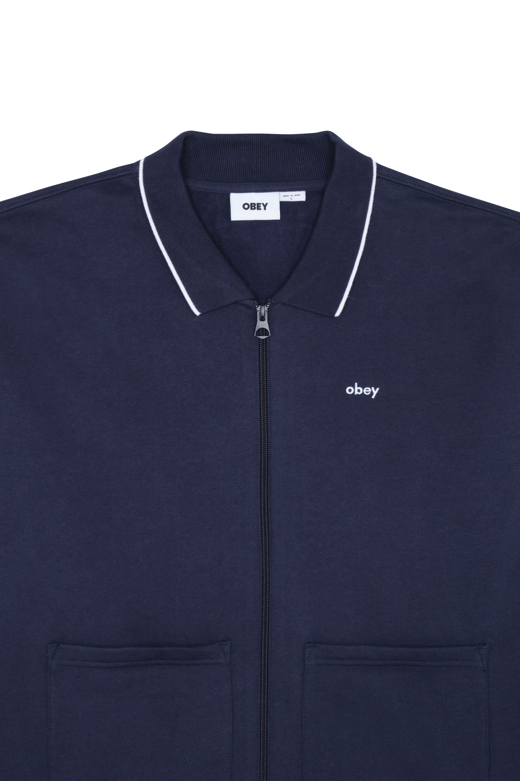 Sweatshirt zippé Bleu