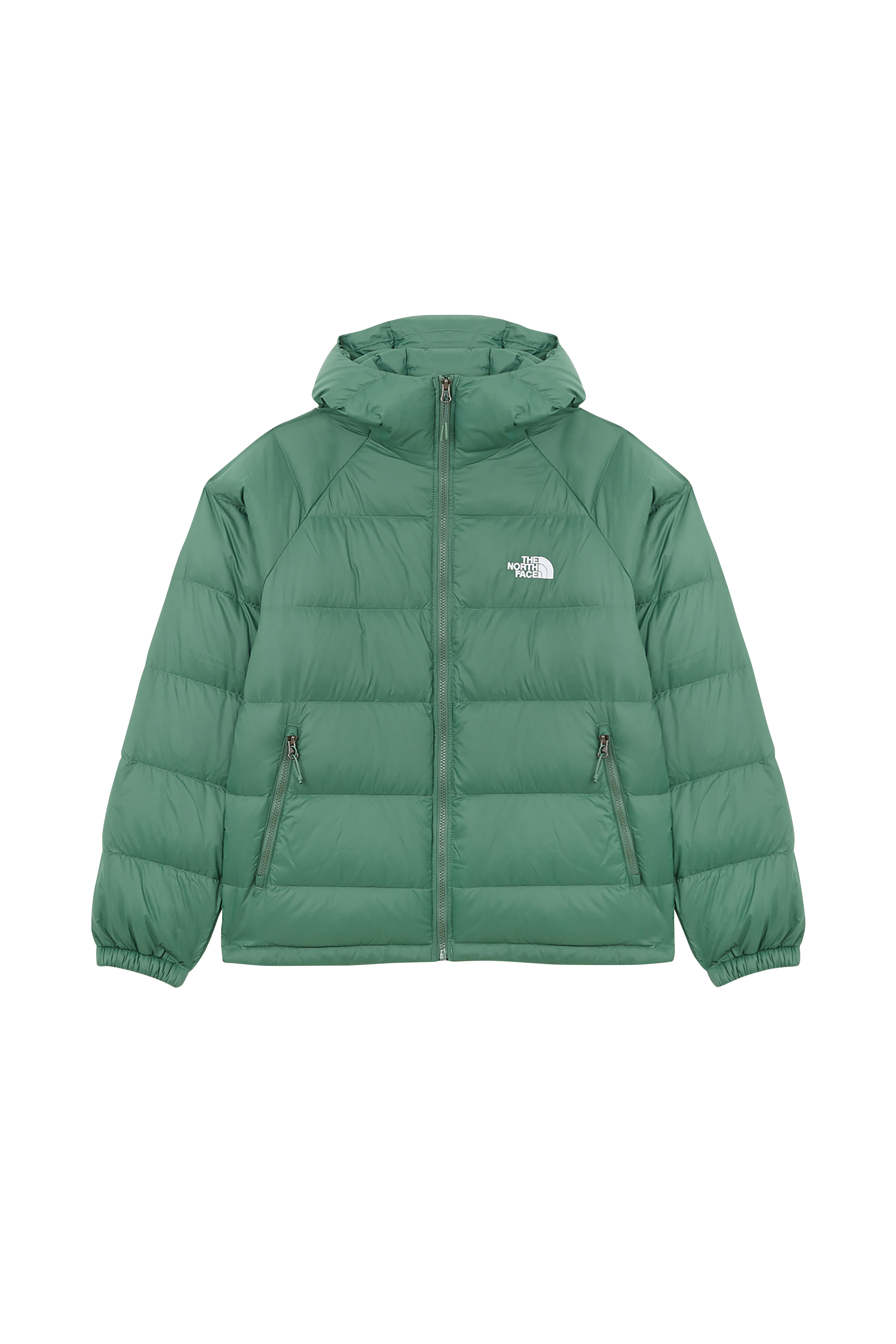 Lightweight quilted padded jacket with high neck Green