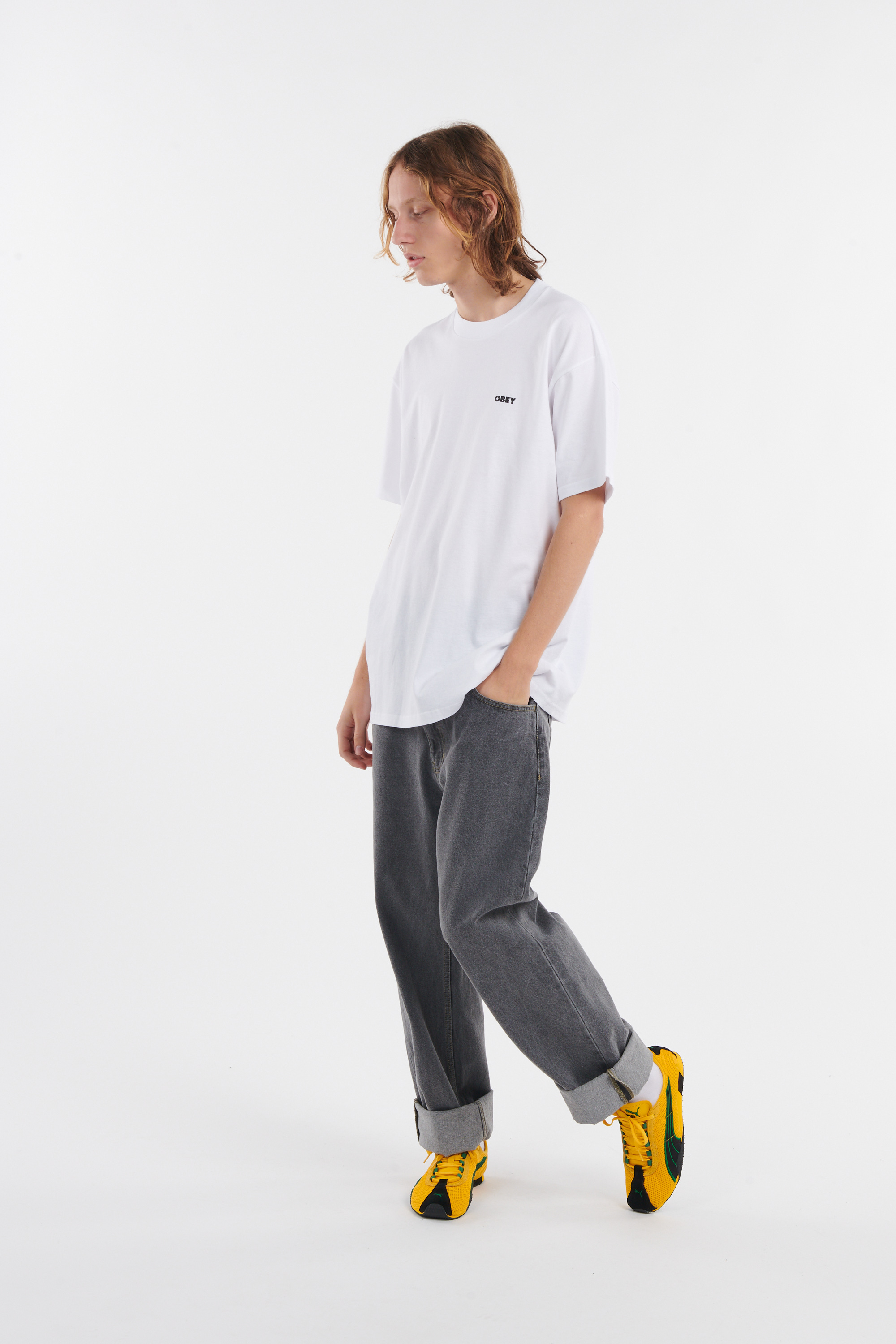 Regular-fit round-neck cotton T-shirt White