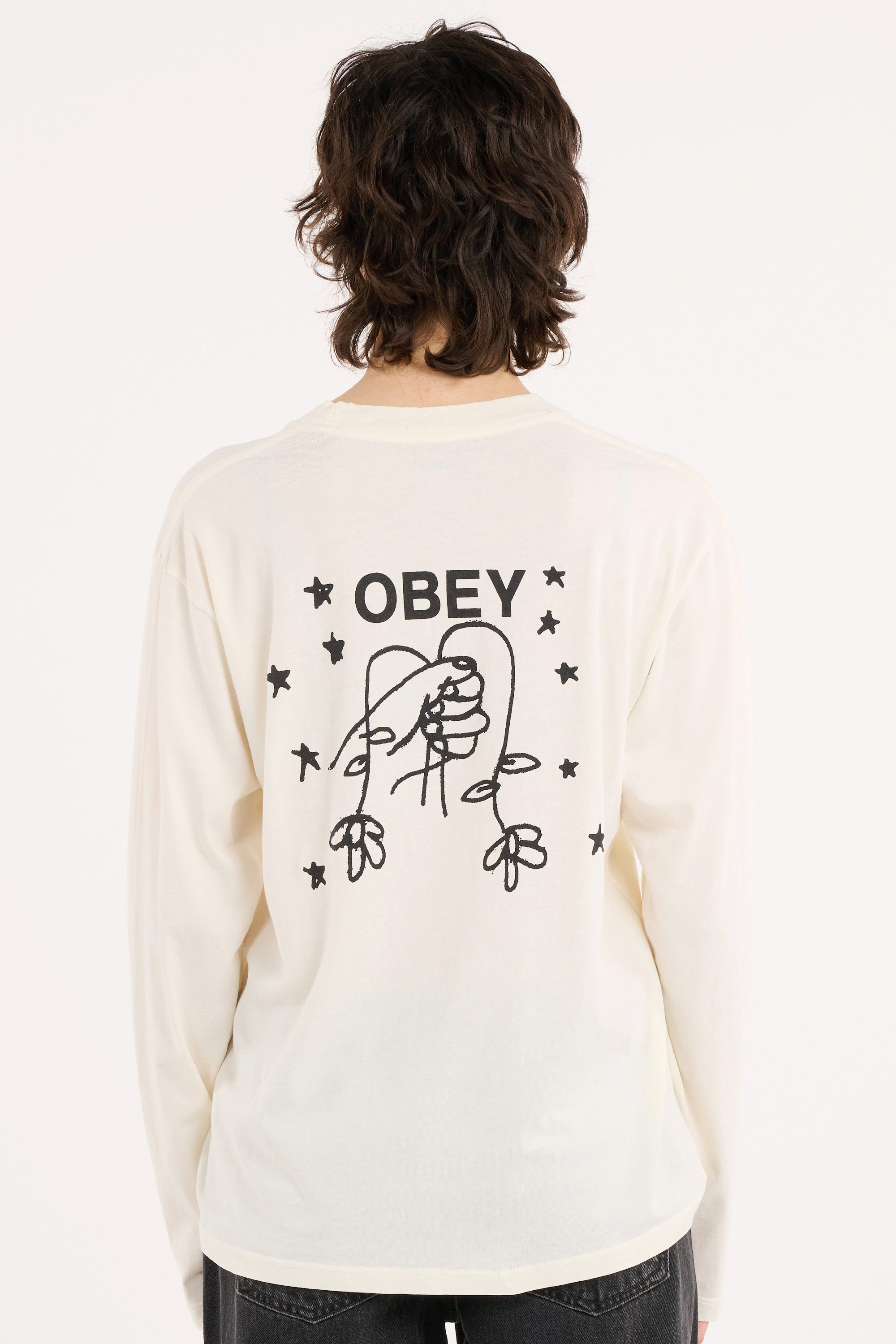 T-shirt manches longues Beige