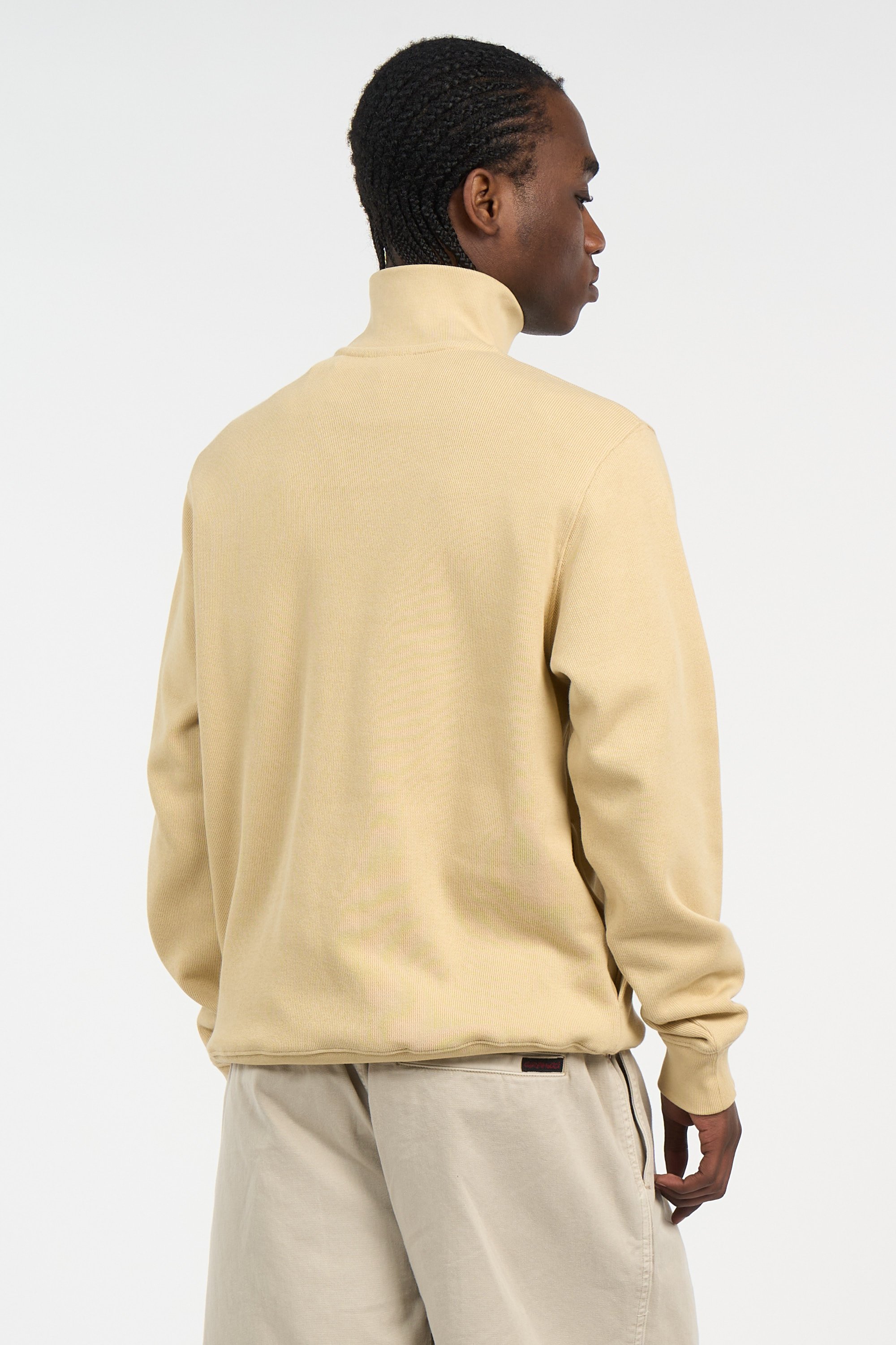 Sweatshirt zippé Beige