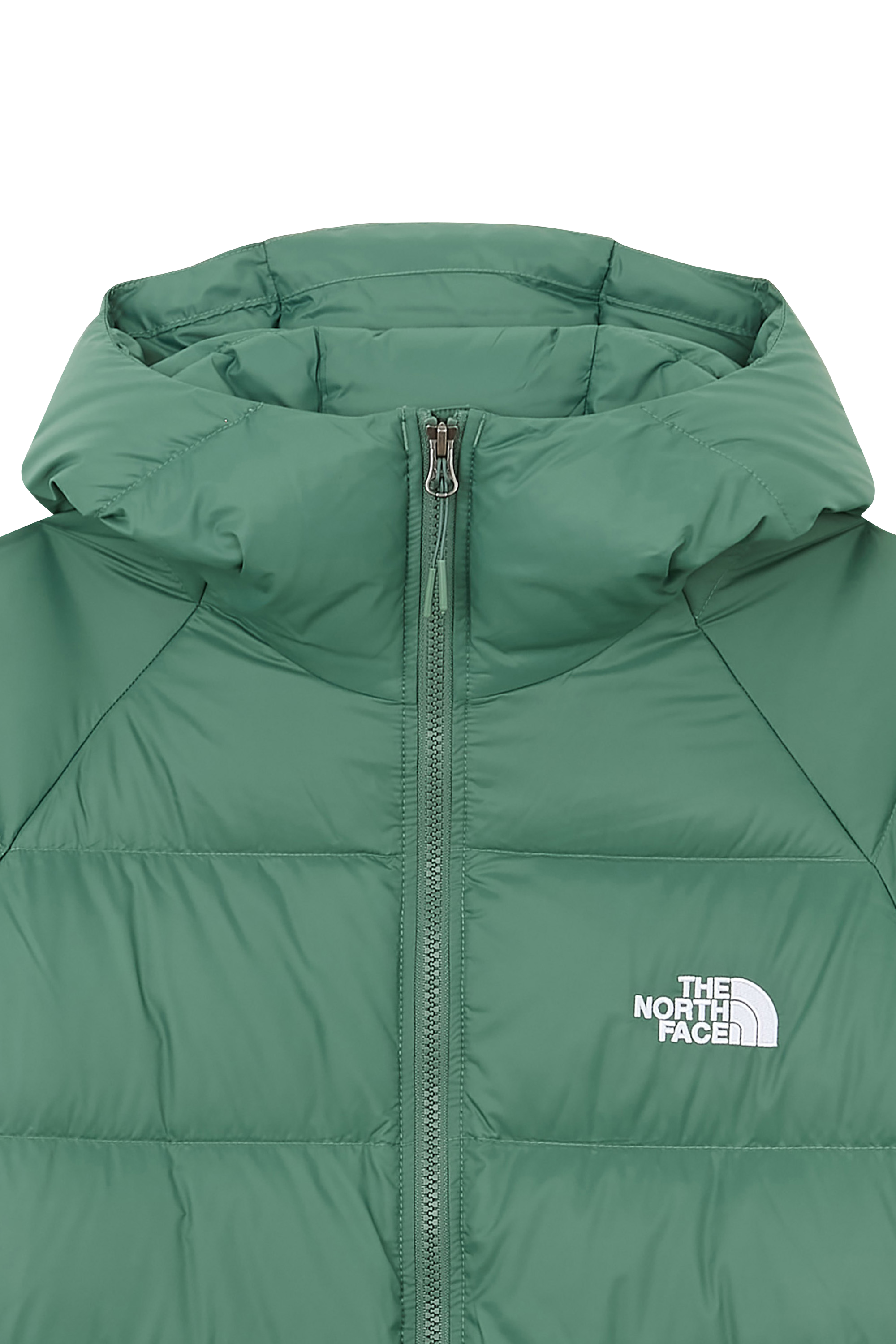 Lightweight quilted padded jacket with high neck Green