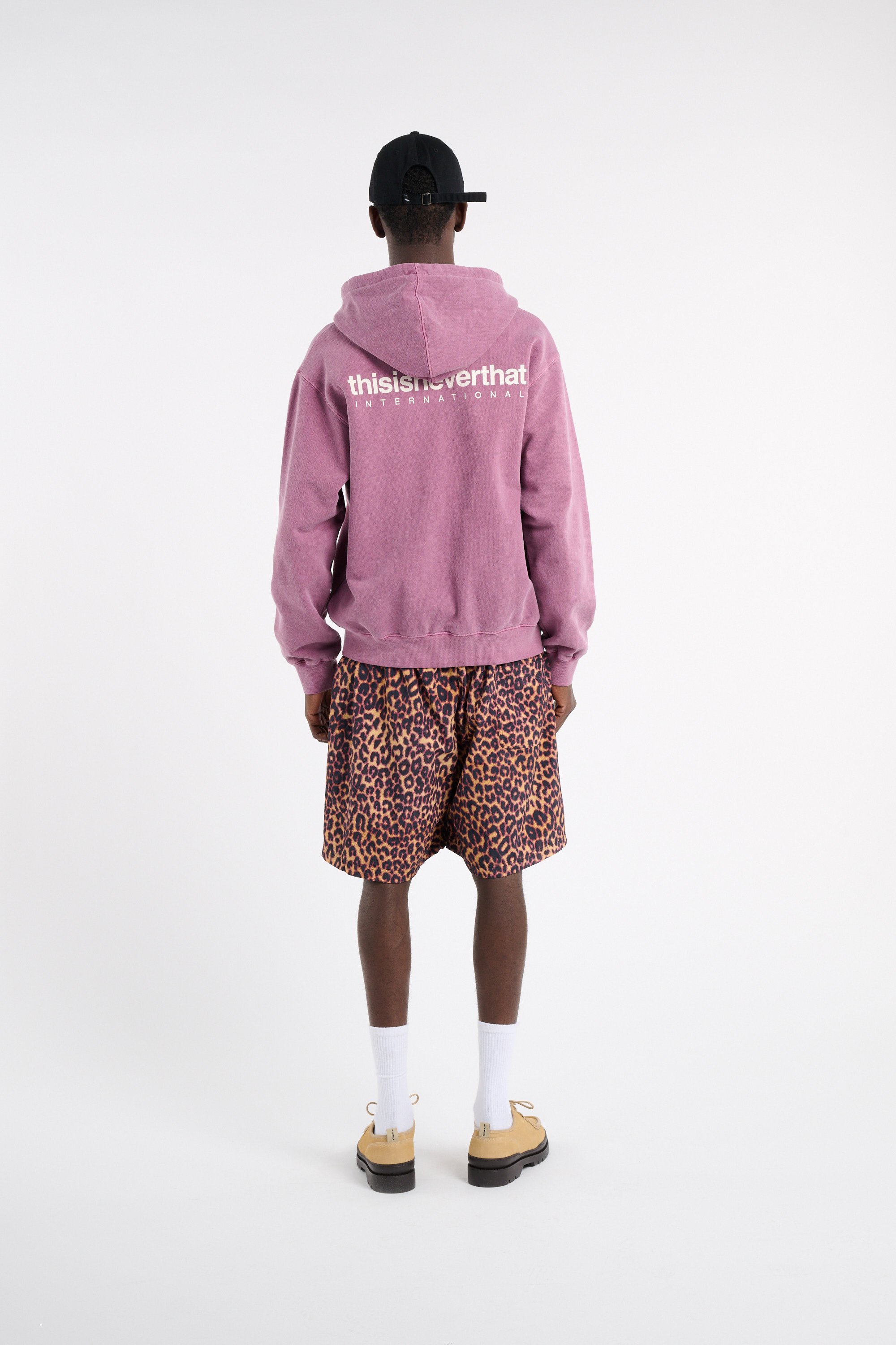 Cotton zipped hooded sweatshirt | Purple THISISNEVERTHAT Men