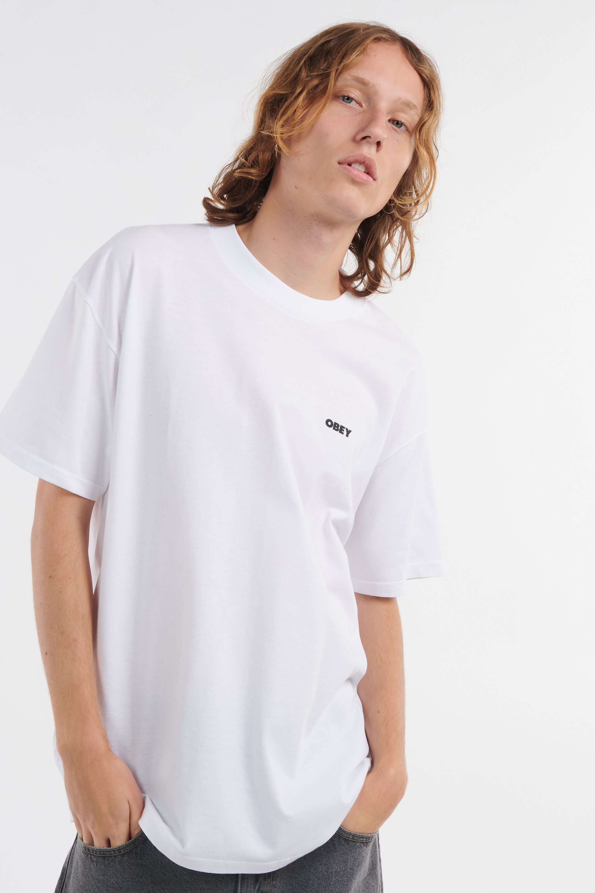 Regular-fit round-neck cotton T-shirt White