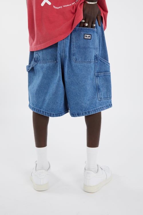 OBEY Short Bleu