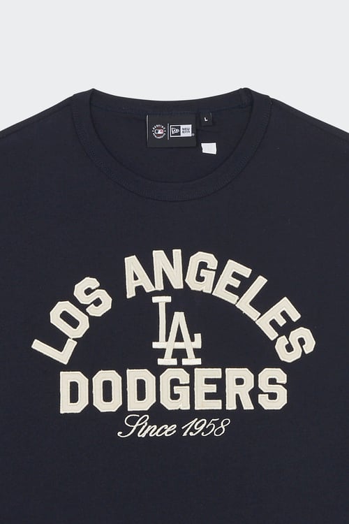 NEW ERA Regular-fit round-neck cotton T-shirt Blue