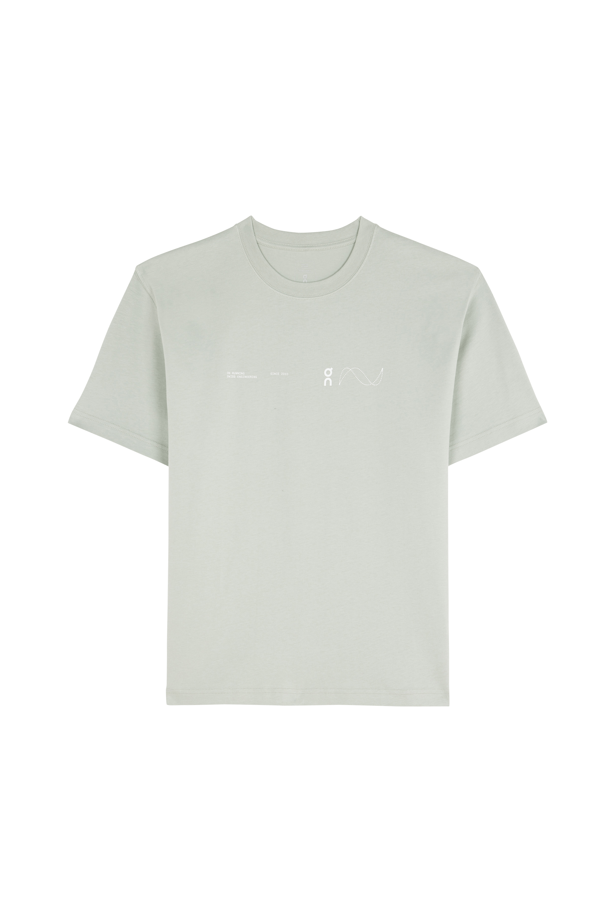 Regular-fit round-neck cotton T-shirt ON Green