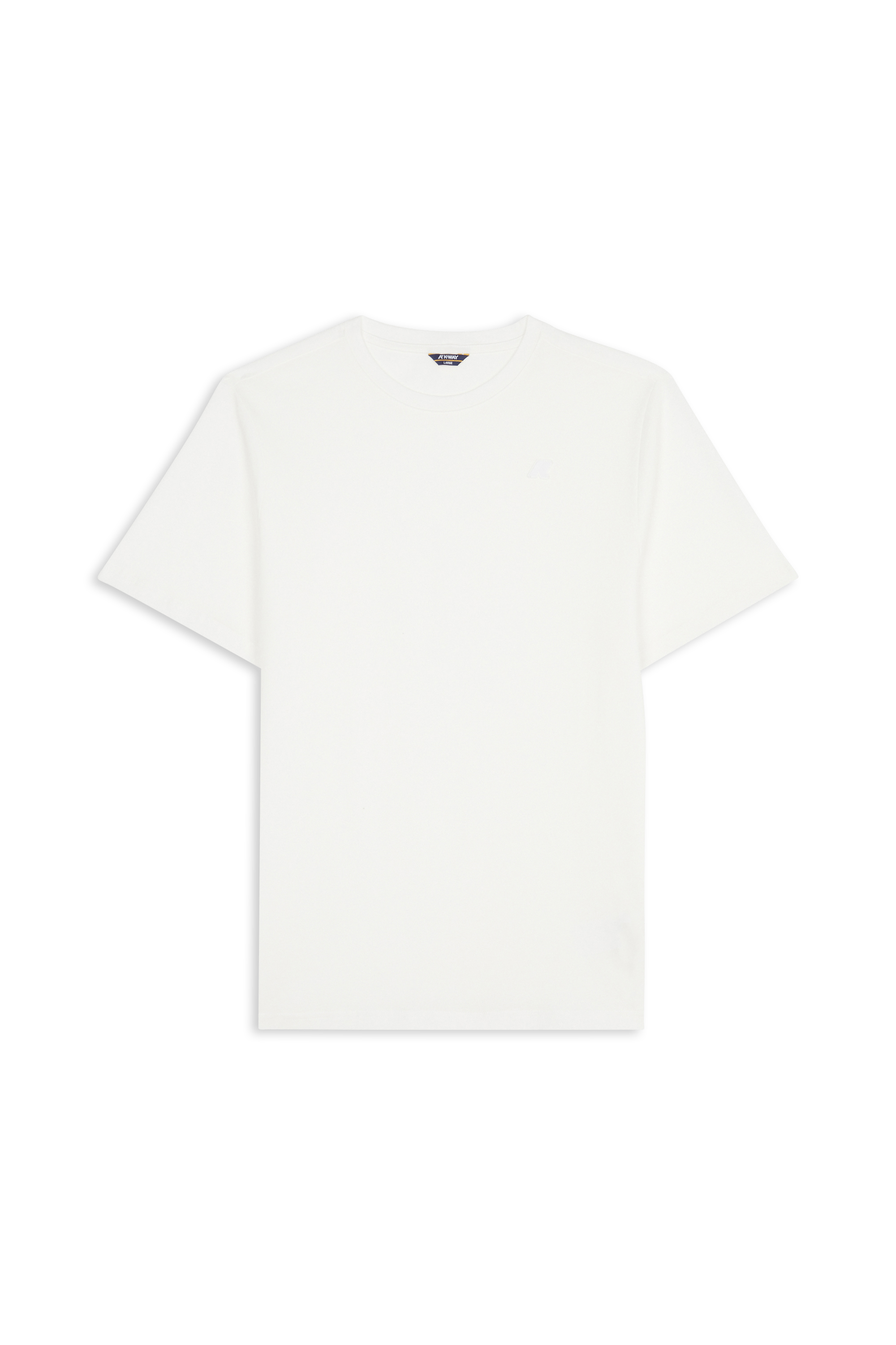 Regular-fit round-neck cotton T-shirt ODOM JERSEY PEACH White natural